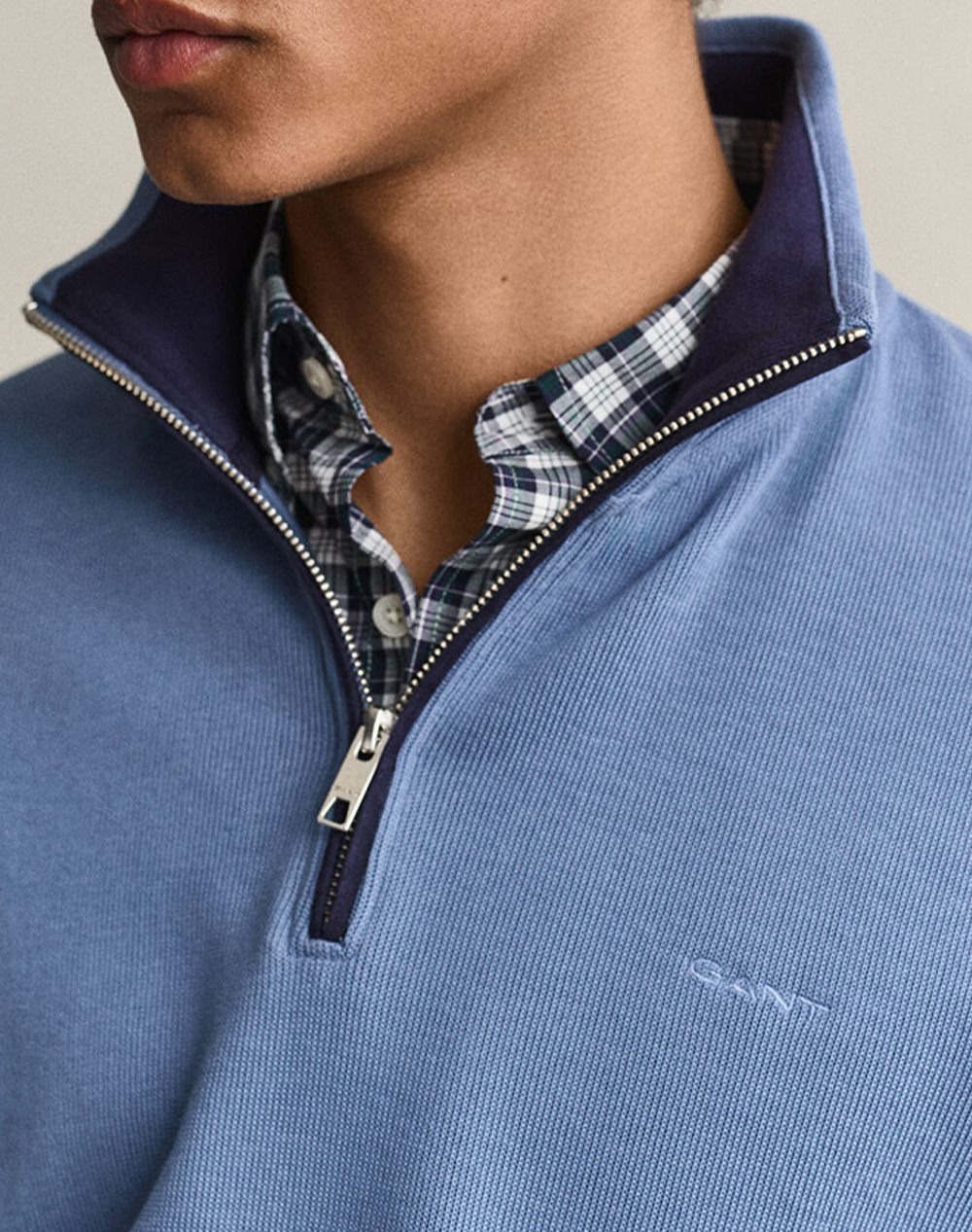 GANT СУИЧЪР С ДЪЛГИ РЪКАВИ SACKER RIB HALF ZIP