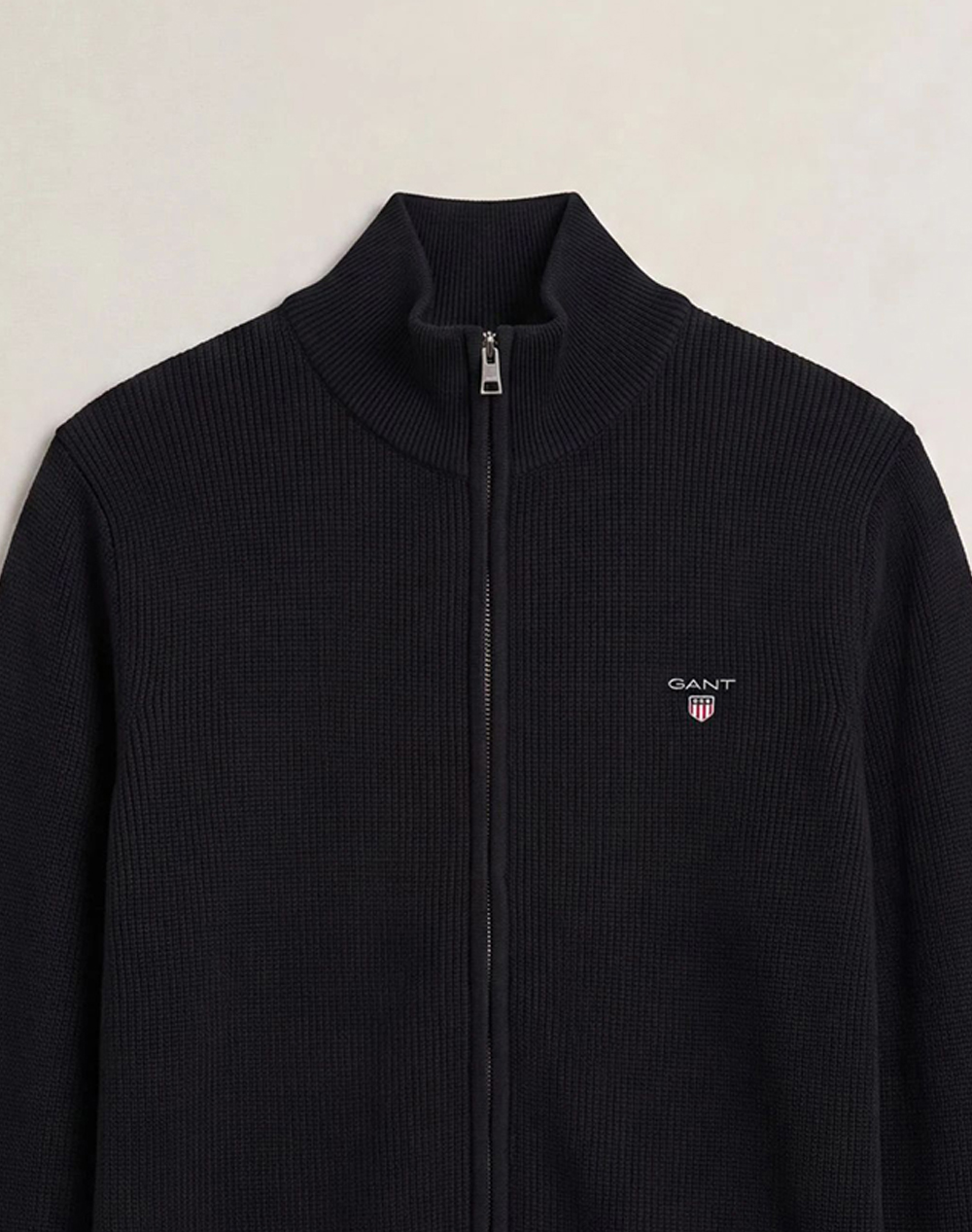 GANT ПЛЕТЕНА ЖИЛЕТКА MICRO TEXTURED COTTON ZIP CARDIGAN