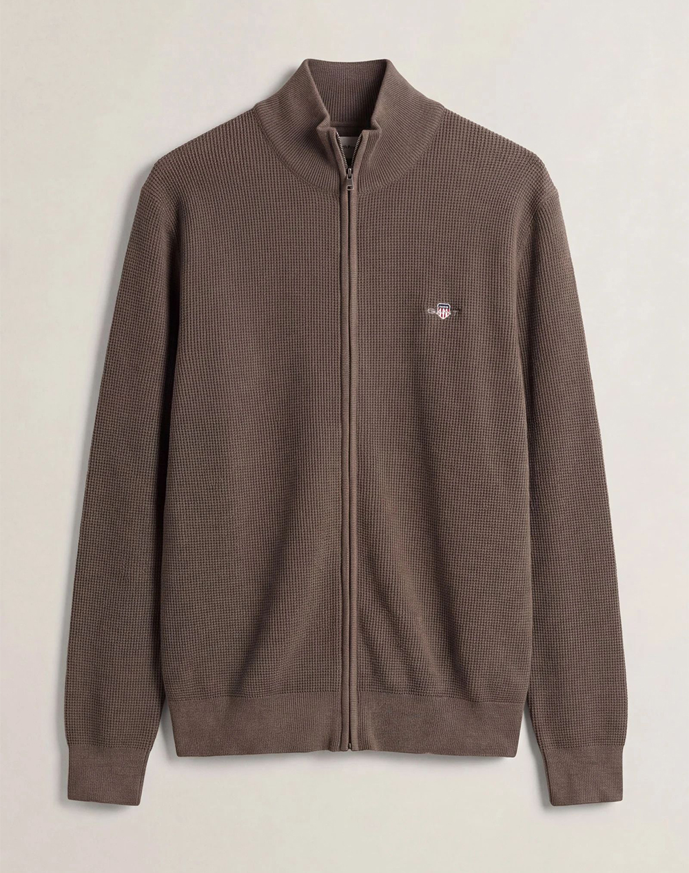 GANT ПЛЕТЕНА ЖИЛЕТКА MICRO TEXTURED COTTON ZIP CARDIGAN
