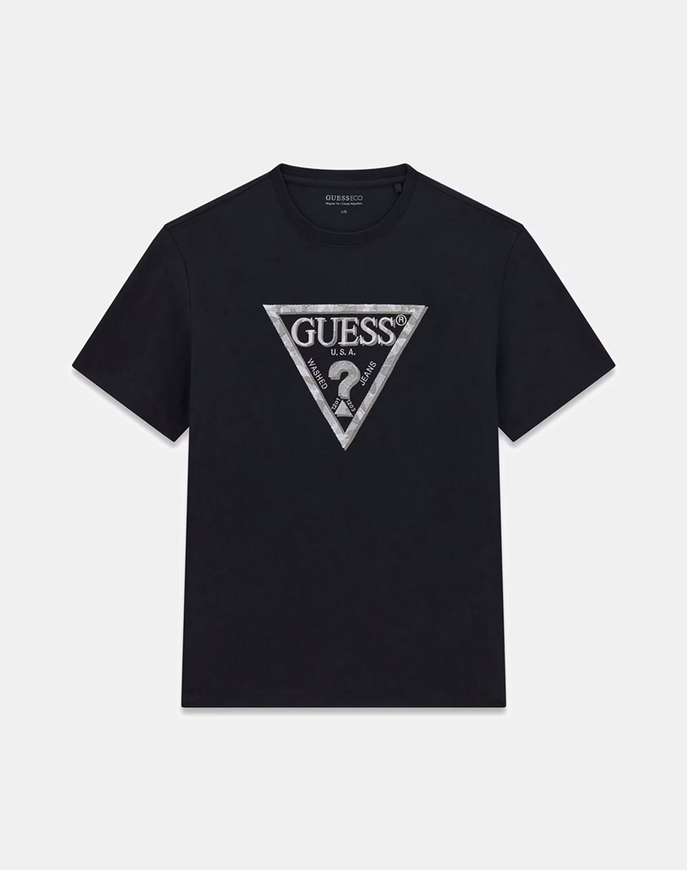 GUESS CN SS TRIANGLE LEAVES EMBROIDE БЛУЗА M
