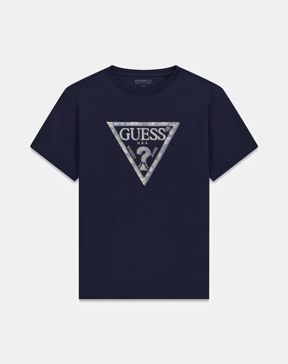 GUESS CN SS TRIANGLE LEAVES EMBROIDE БЛУЗА M