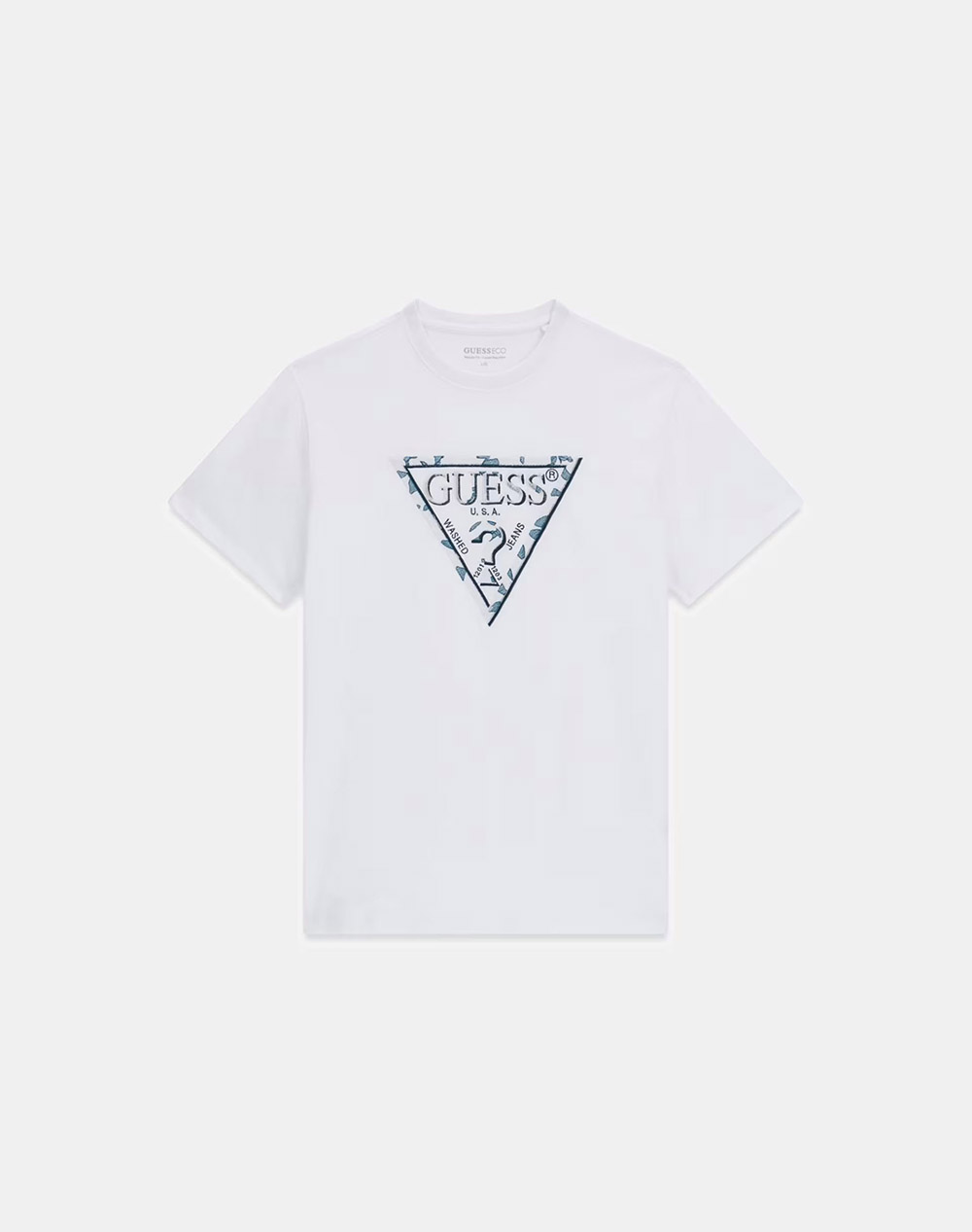 GUESS CN SS TRIANGLE LEAVES EMBROIDE БЛУЗА M