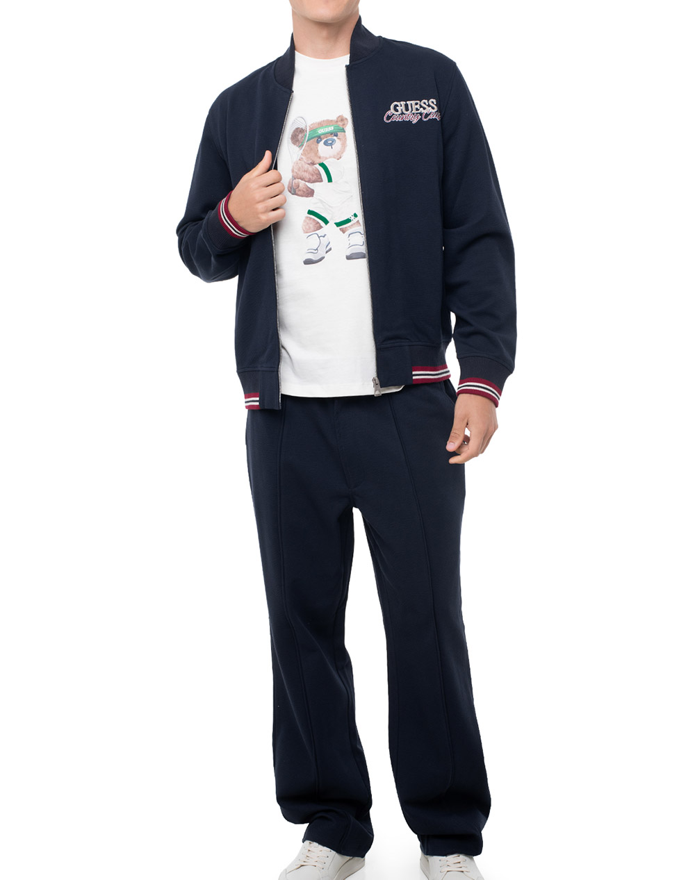 GUESS LS ZIPPER DETAILED SWEAT JACKE СУИТШЪРТ ЗА МЪЖЕ