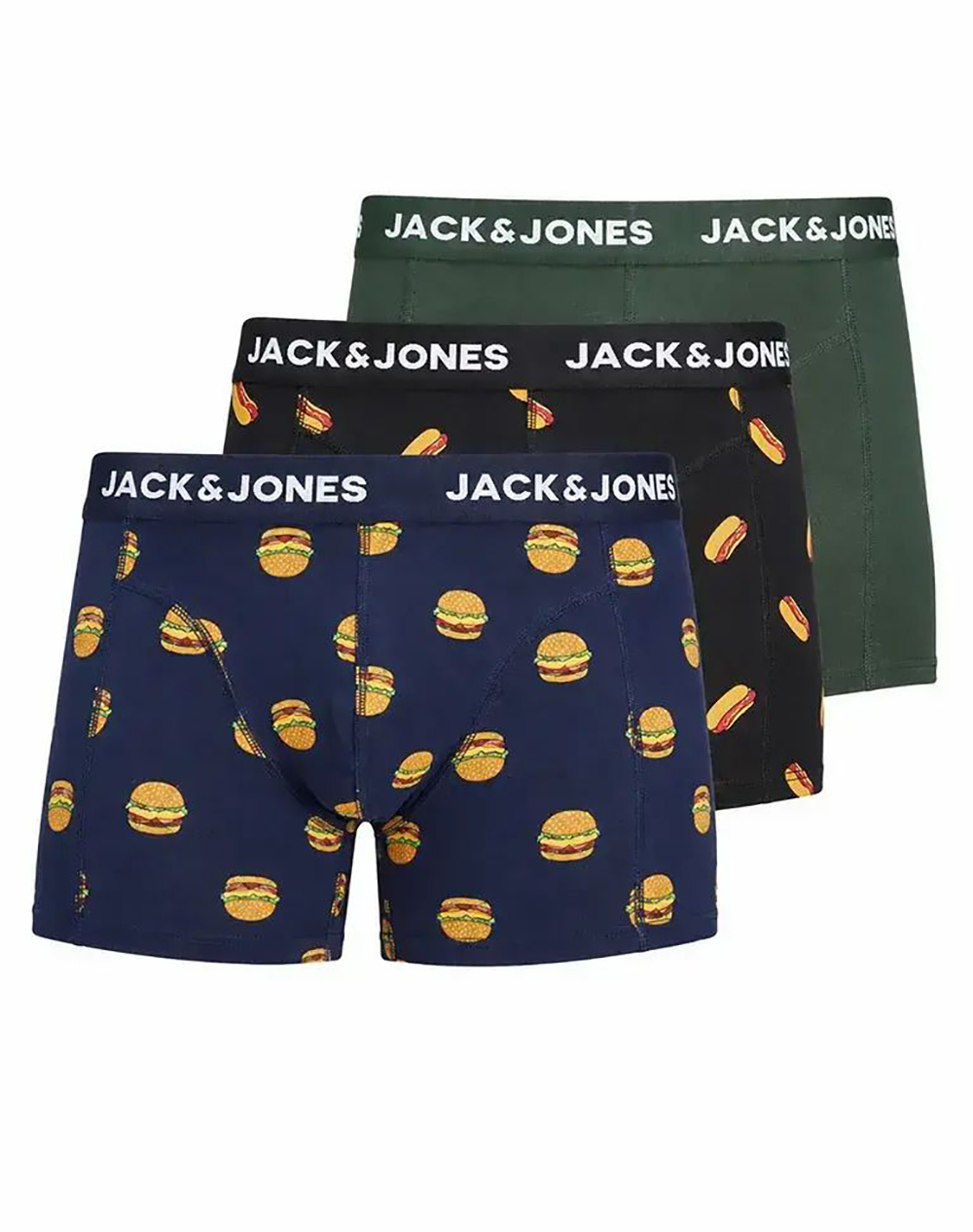 JACK&JONES JACLANDO FOOD TRUNKS 3 PACK LN