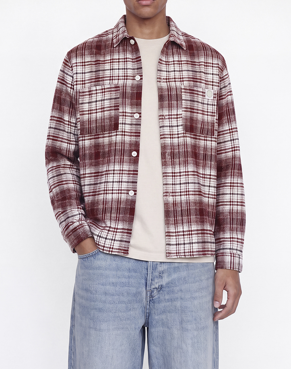 JACK&JONES JORFREDERIKSBERG FLANNEL OVERSHIRT LS SN