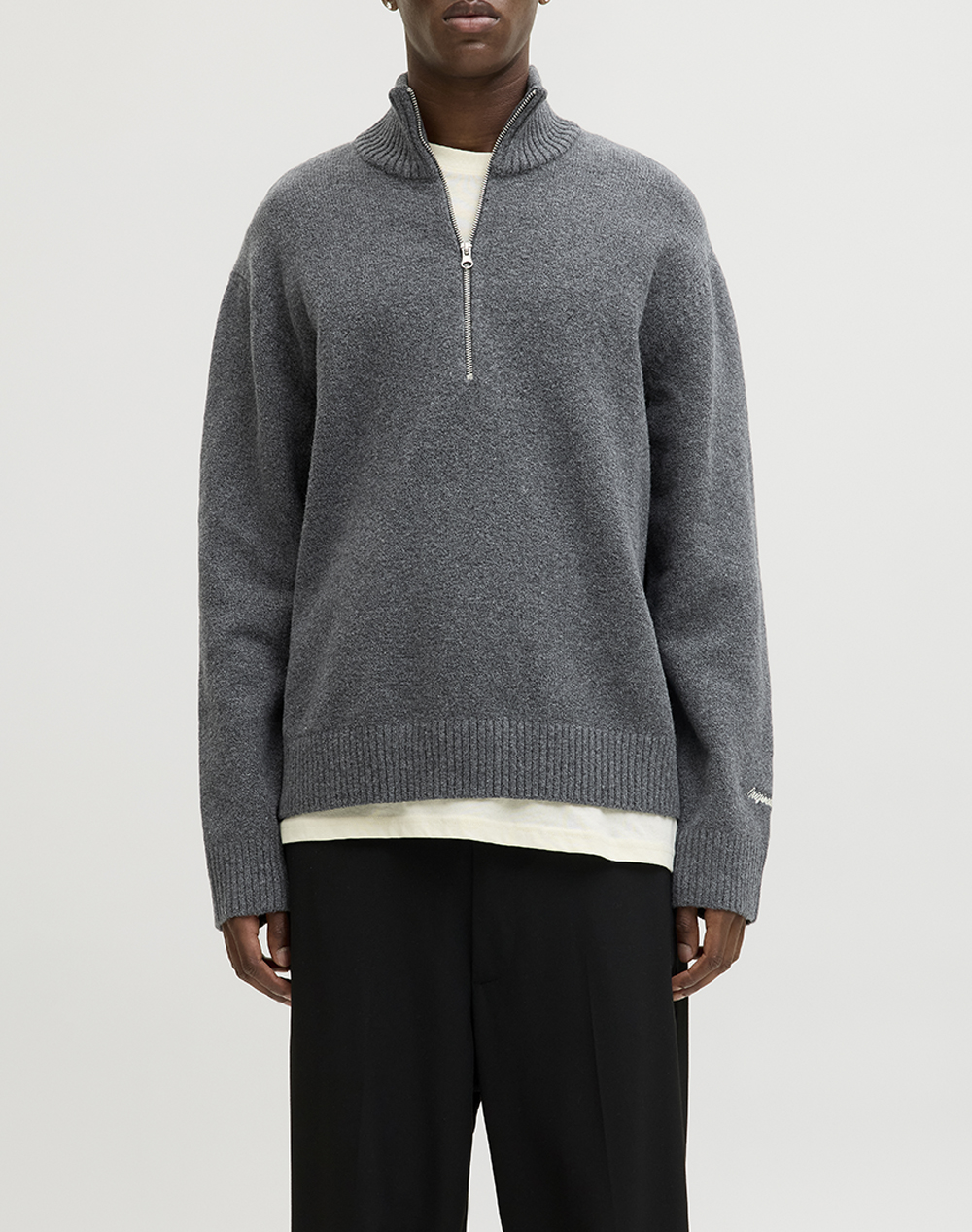 JACK&JONES JORNORREBRO KNIT HALF ZIP SN