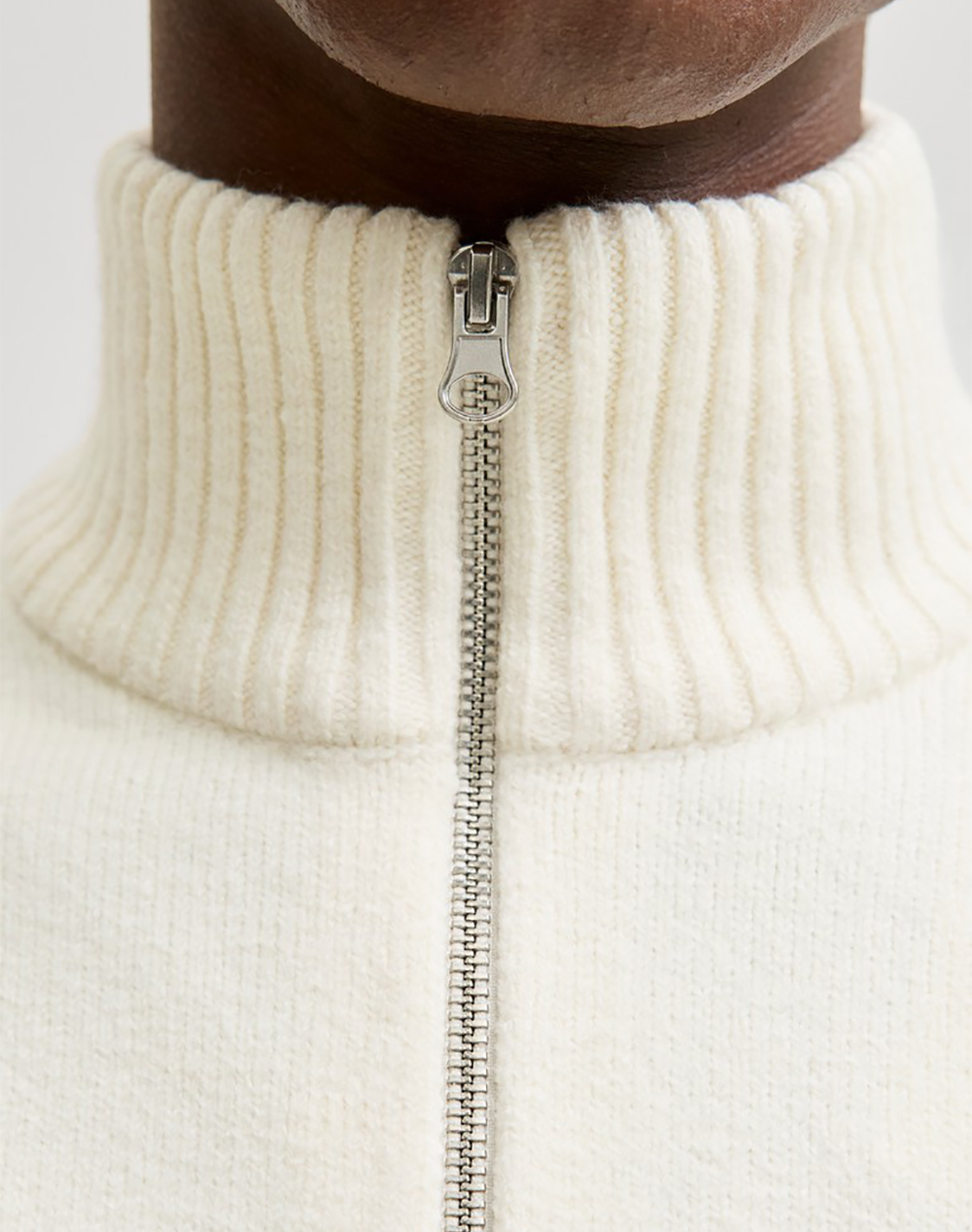 JACK&JONES JORNORREBRO KNIT HALF ZIP SN