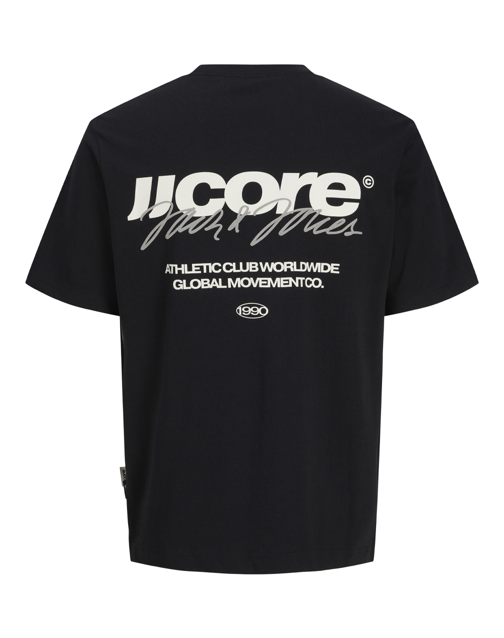 JACK&JONES JCOCLUB BACK SCRIPT TEE SS CREW NECK SN