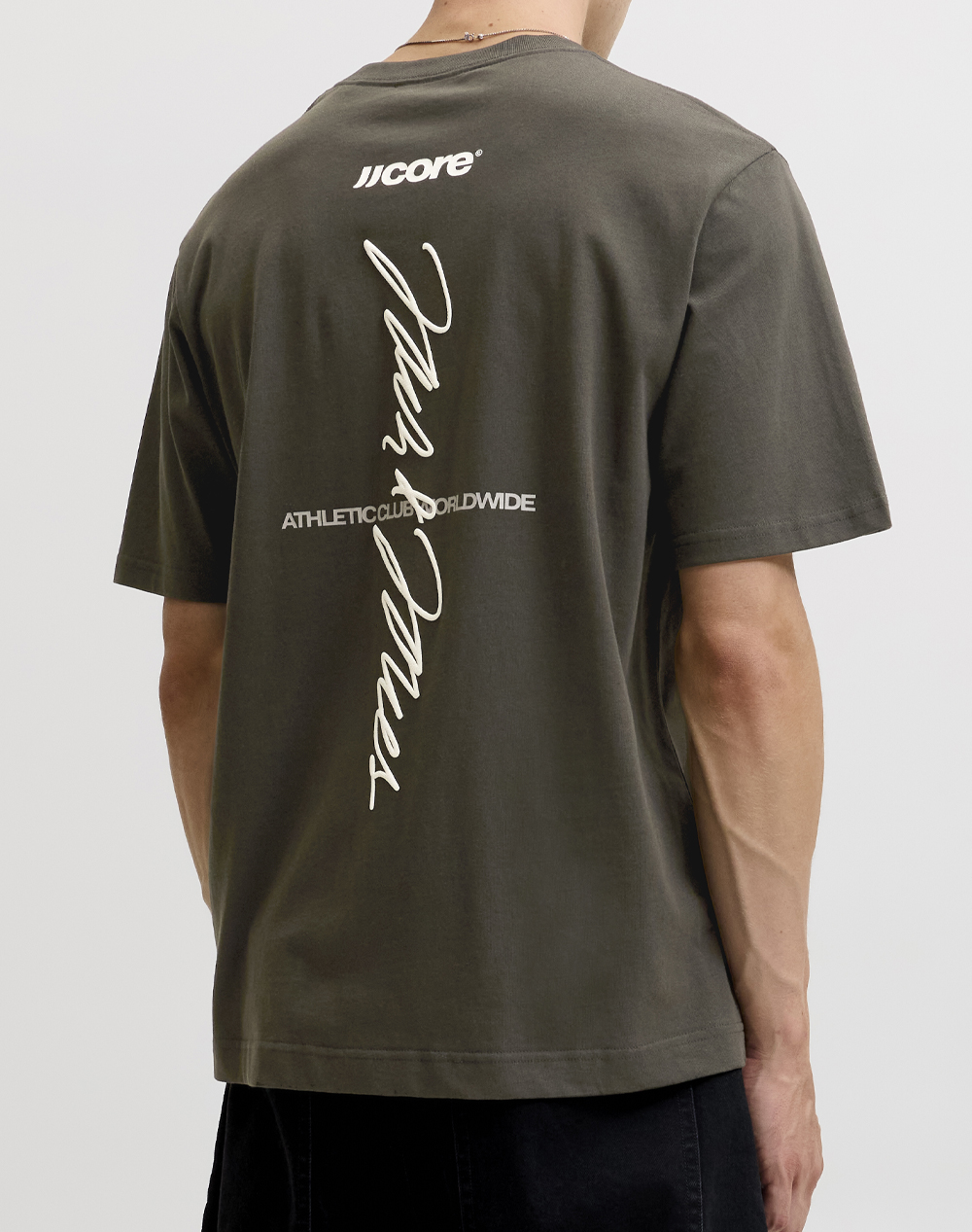 JACK&JONES JCOCLUB BACK SCRIPT TEE SS CREW NECK SN