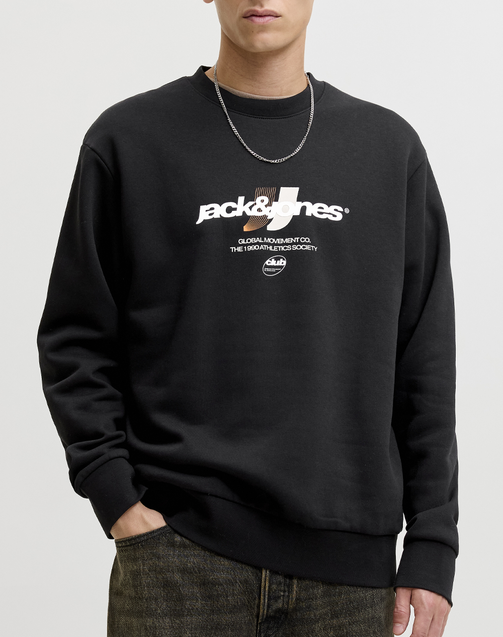 JACK&JONES JCOCLUB BRANDING SWEAT CREW NECK