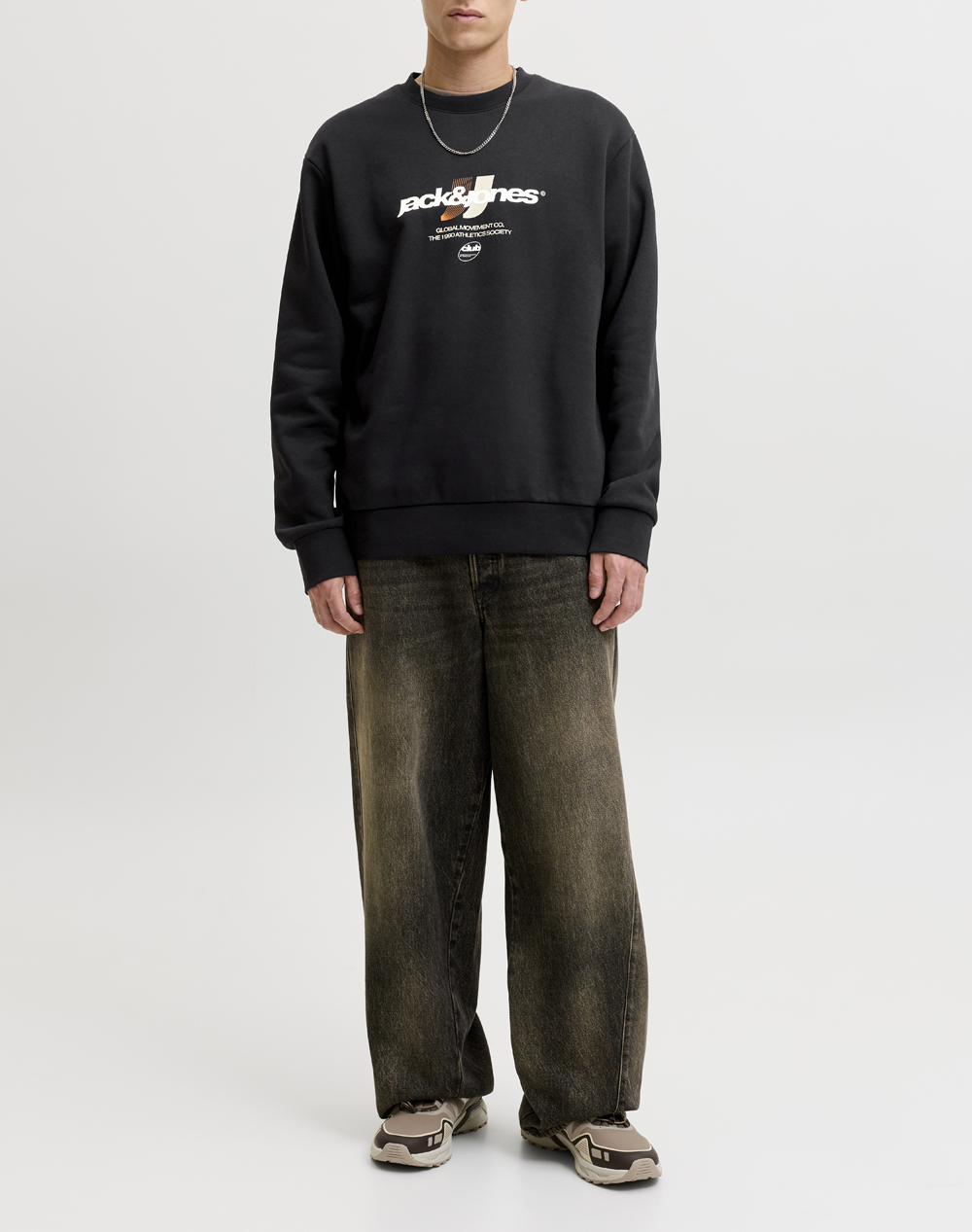 JACK&JONES JCOCLUB BRANDING SWEAT CREW NECK