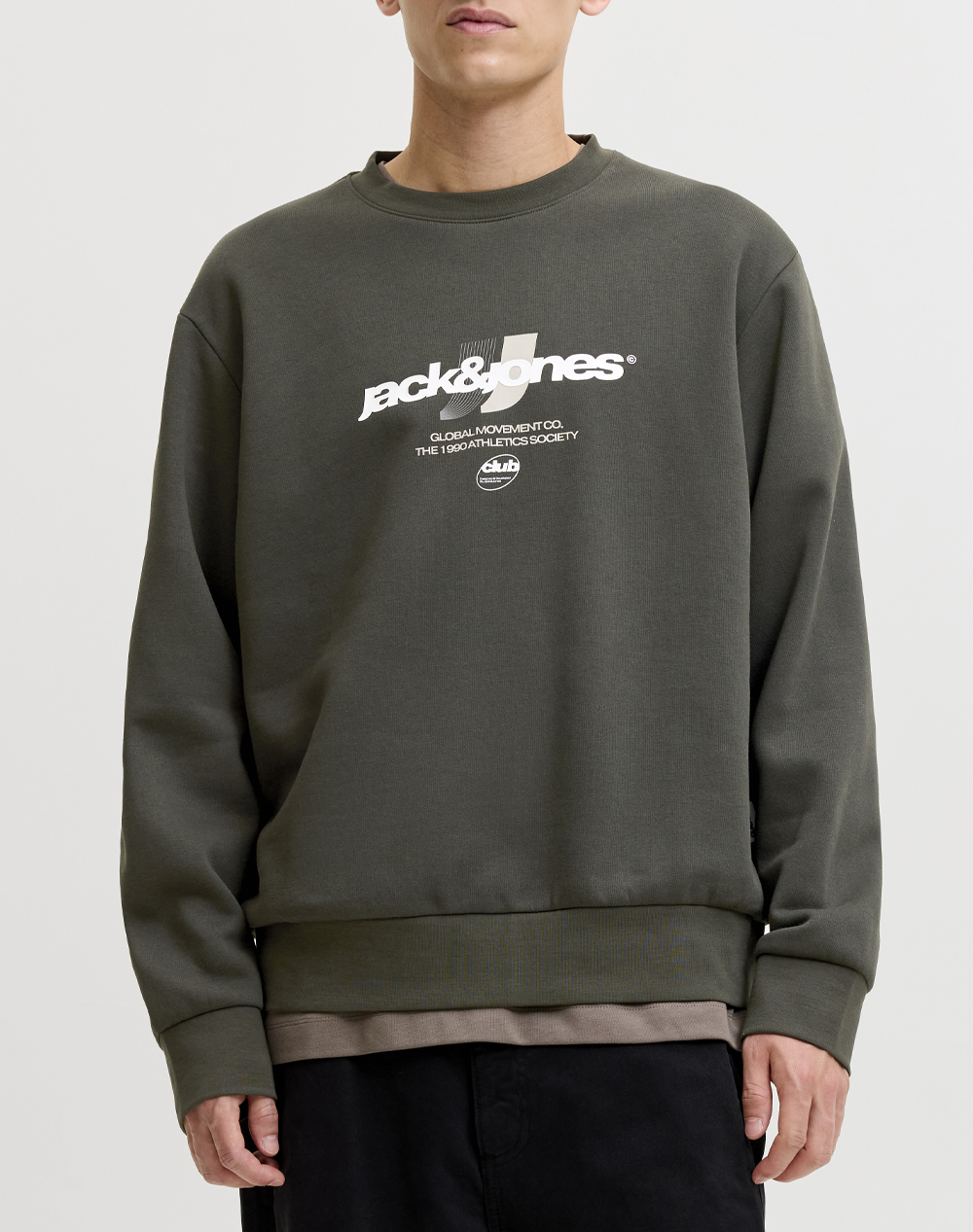 JACK&JONES JCOCLUB BRANDING SWEAT CREW NECK