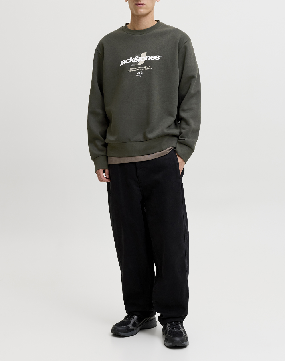 JACK&JONES JCOCLUB BRANDING SWEAT CREW NECK