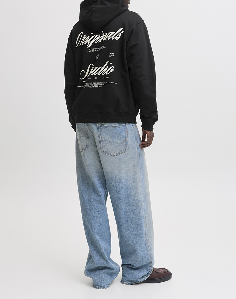 JACK&JONES JORNORREBRO TYPO BACK SWEAT HOOD SN