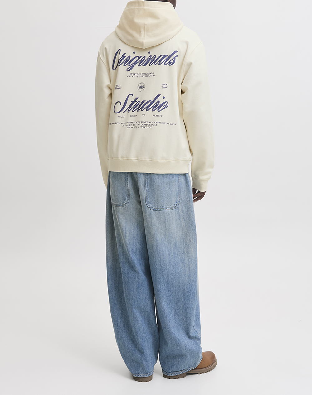 JACK&JONES JORNORREBRO TYPO BACK SWEAT HOOD SN