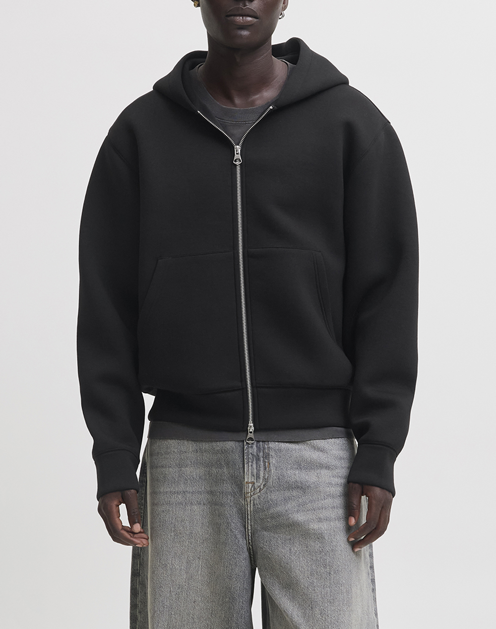 JACK&JONES JCOLEGACY SWEAT SCUBA ZIP HOOD NOOS