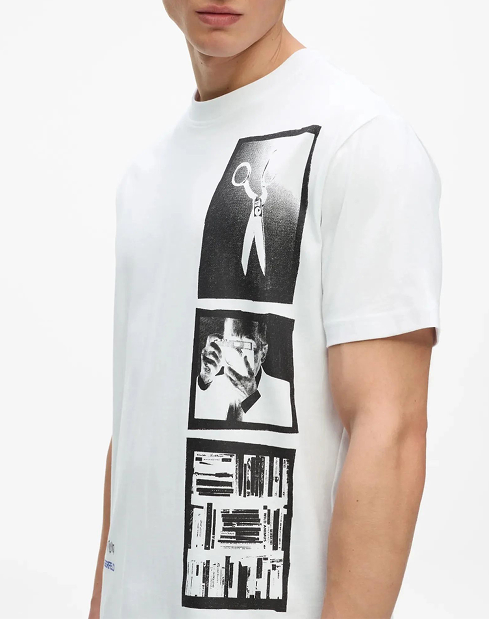 KARL LAGERFELD JEANS KLJ REG KARL POLAROID TEE