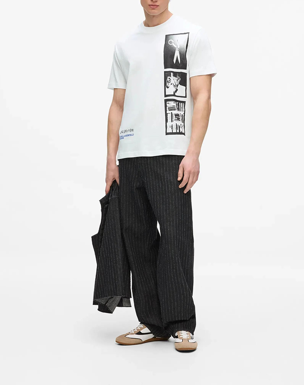KARL LAGERFELD JEANS KLJ REG KARL POLAROID TEE