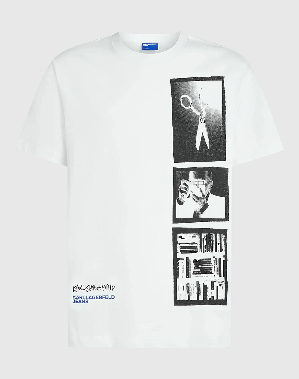 KARL LAGERFELD JEANS KLJ REG KARL POLAROID TEE