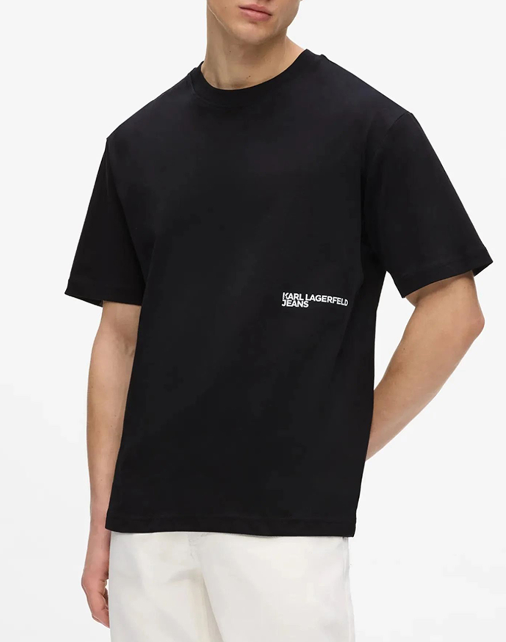 KARL LAGERFELD KLJ RELAXED GRADIENT LOGO TEE