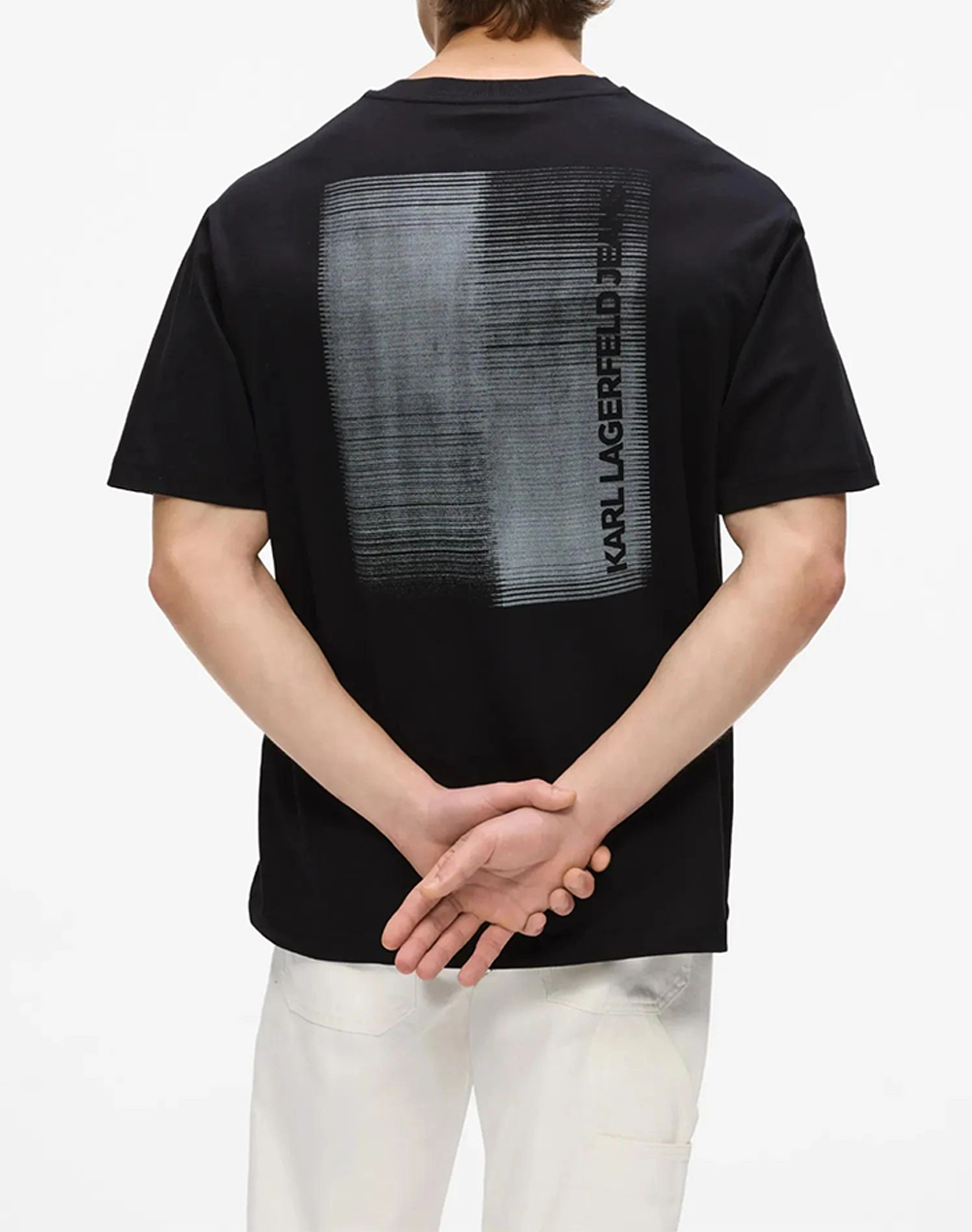 KARL LAGERFELD KLJ RELAXED GRADIENT LOGO TEE