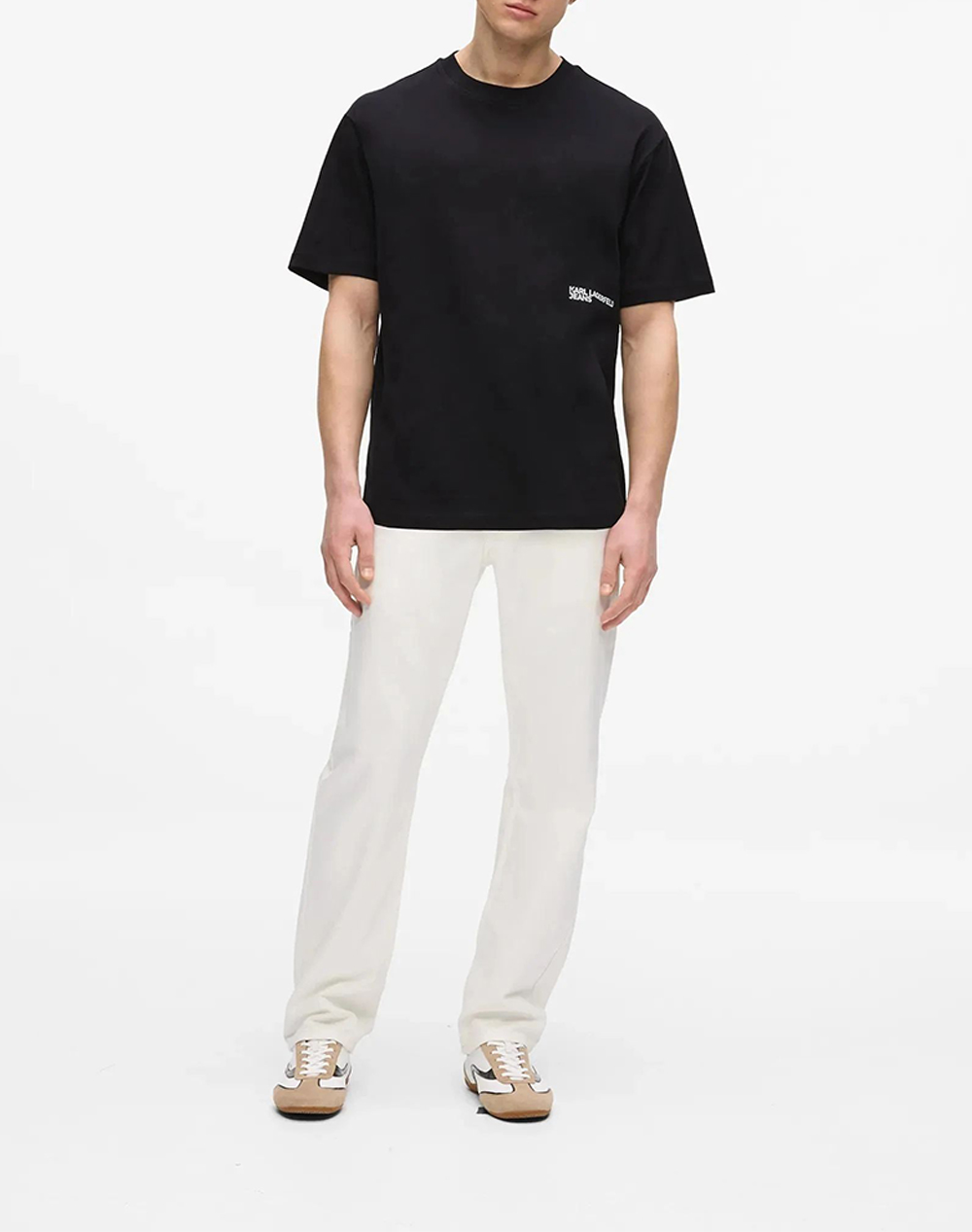 KARL LAGERFELD KLJ RELAXED GRADIENT LOGO TEE