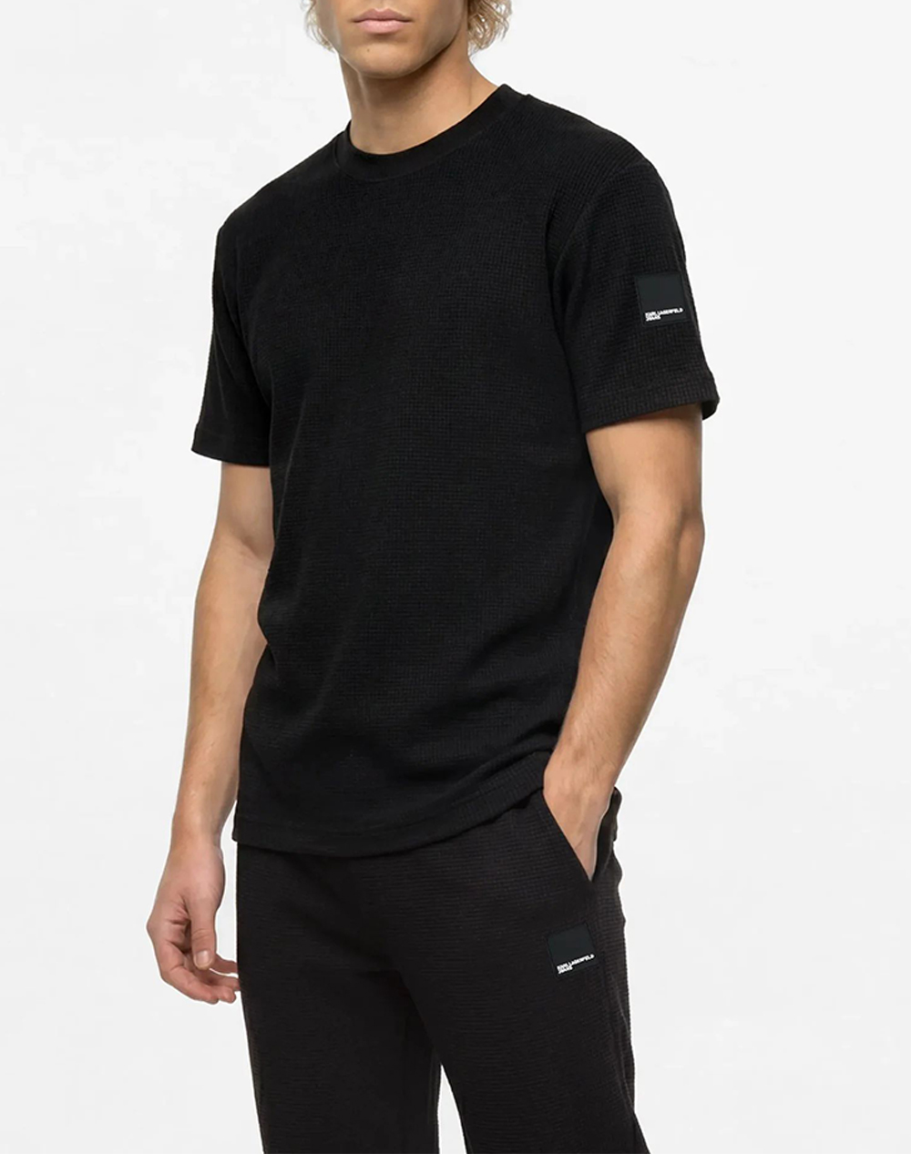 KARL LAGERFELD JEANS KLJ REG SS WAFFLE TEE