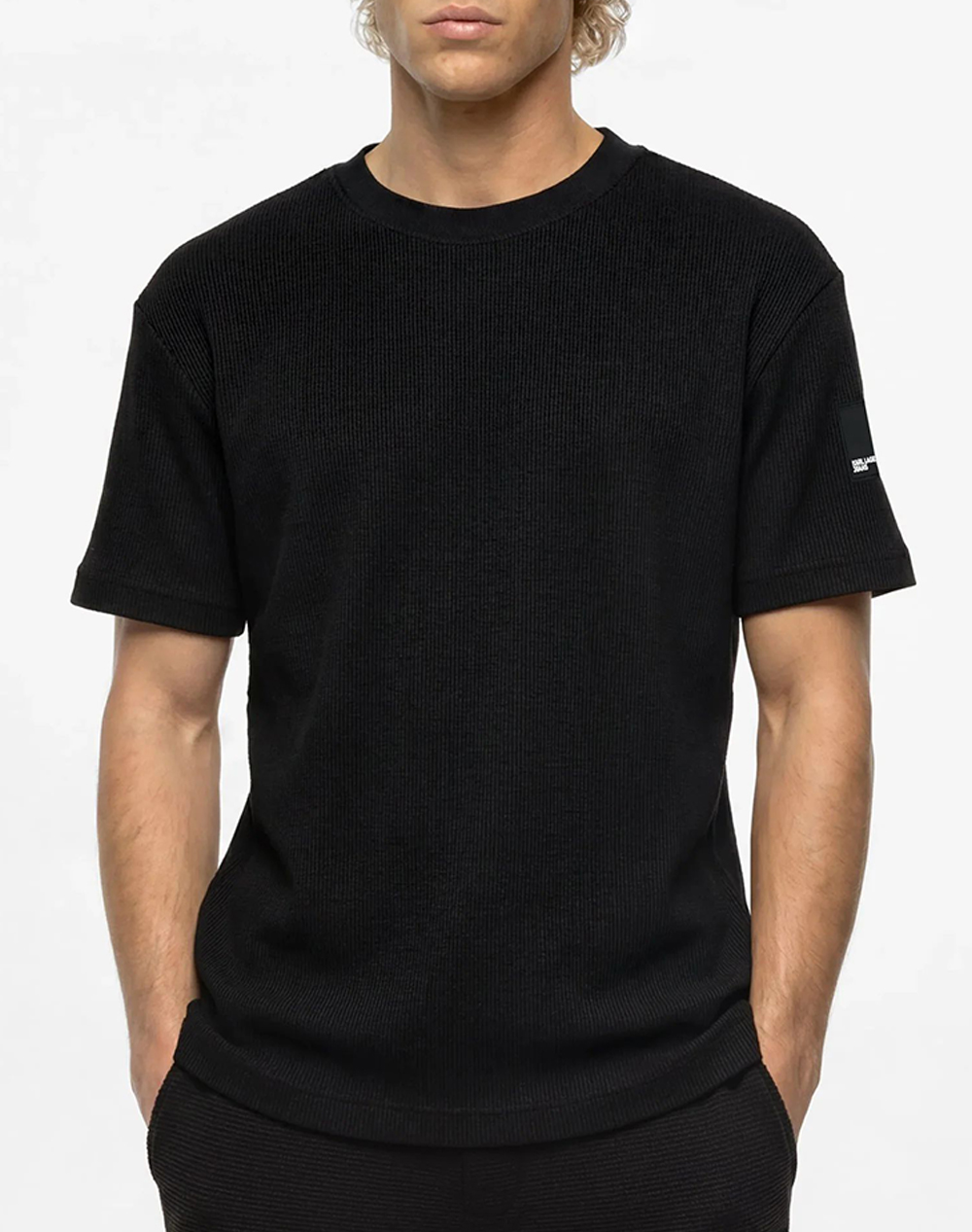 KARL LAGERFELD JEANS KLJ REG SS WAFFLE TEE