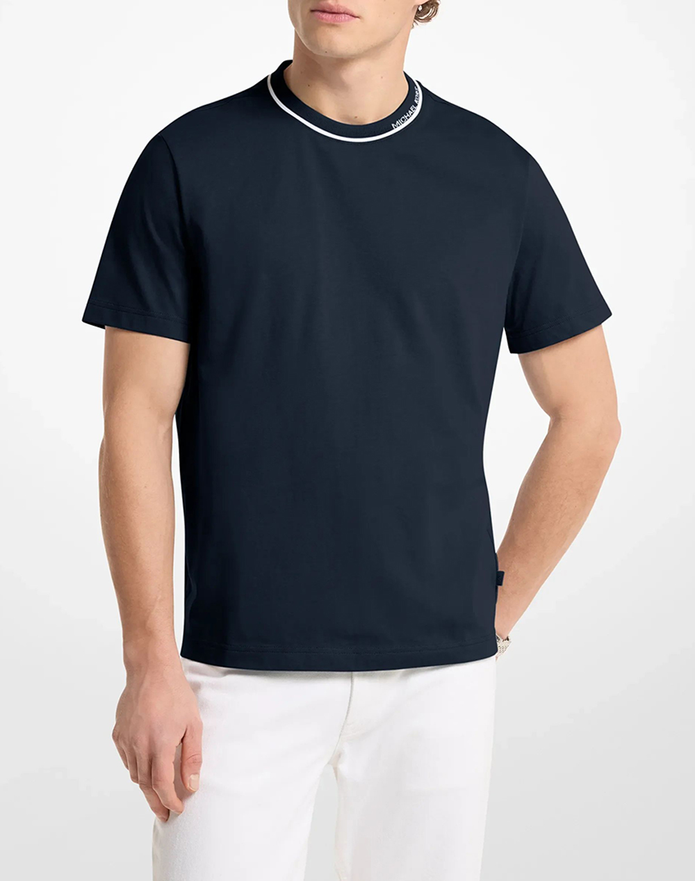 MICHAEL KORS CS652SN19P БЛУЗА С КЪСИ РЪКАВИ MICHAEL KORS MENS