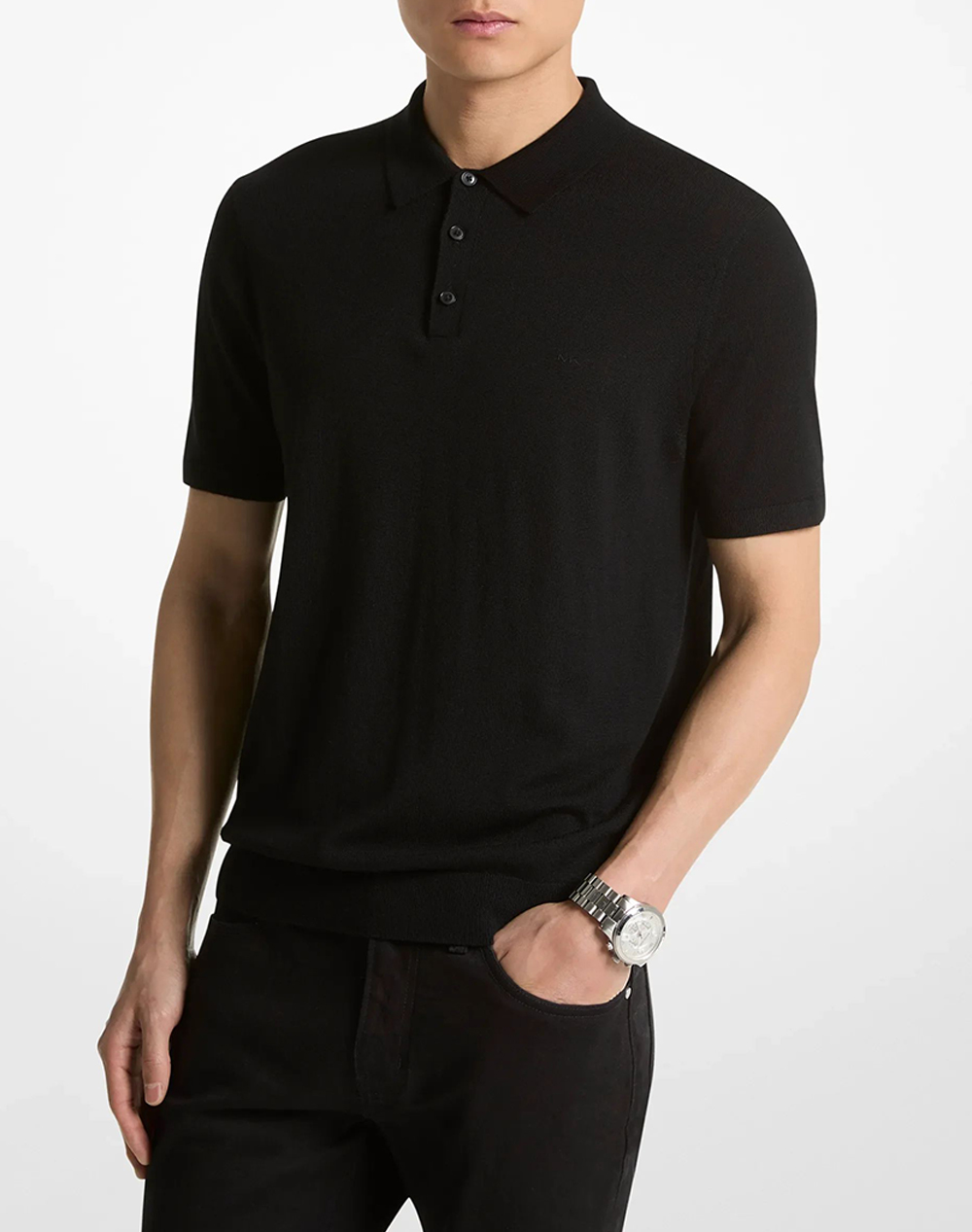 MICHAEL KORS CORE MERINO SS POLO- EMB