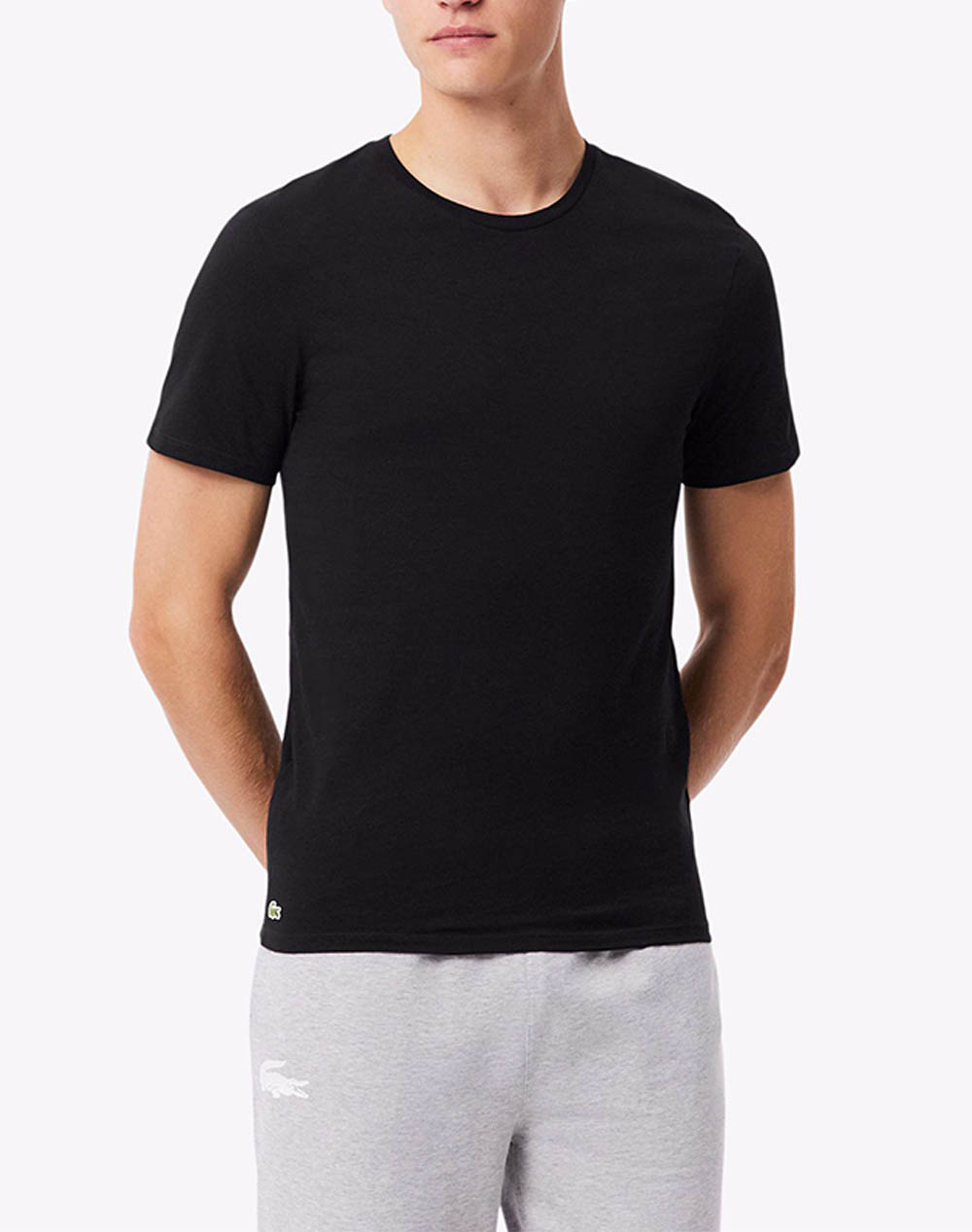 LACOSTE КОМПЛЕКТ 3 БРОЯ БЕЛЬО T-SHIRT С КЪС РЪКАВ UNDERWEAR TEE-SHIRT