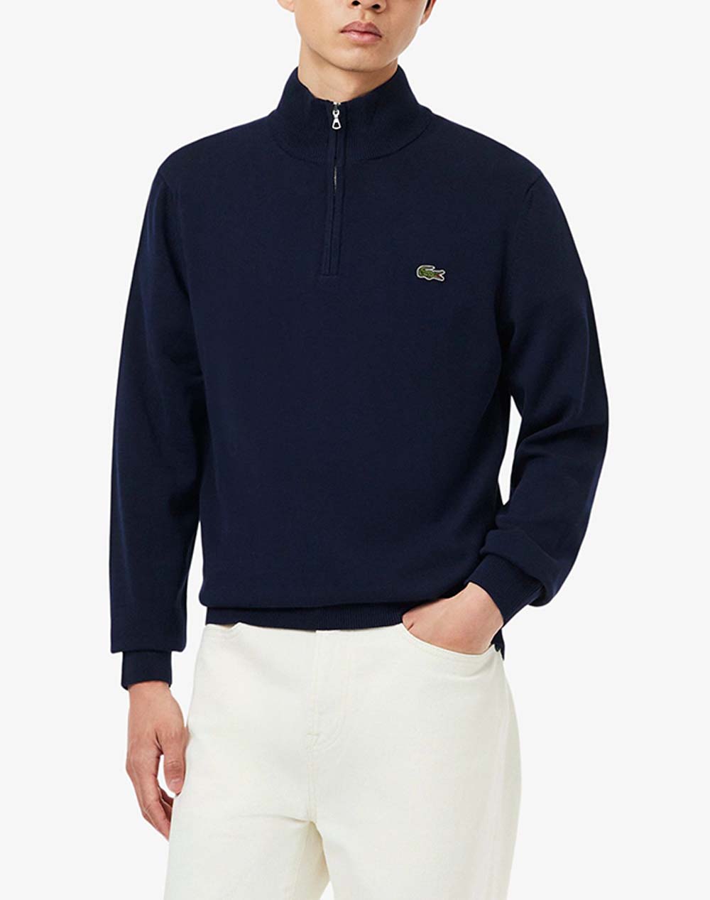 LACOSTE ПУЛОВЕР С ДЪЛЪГ РЪКАВ SWEATER