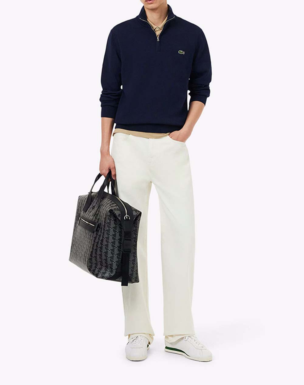 LACOSTE ПУЛОВЕР С ДЪЛЪГ РЪКАВ SWEATER
