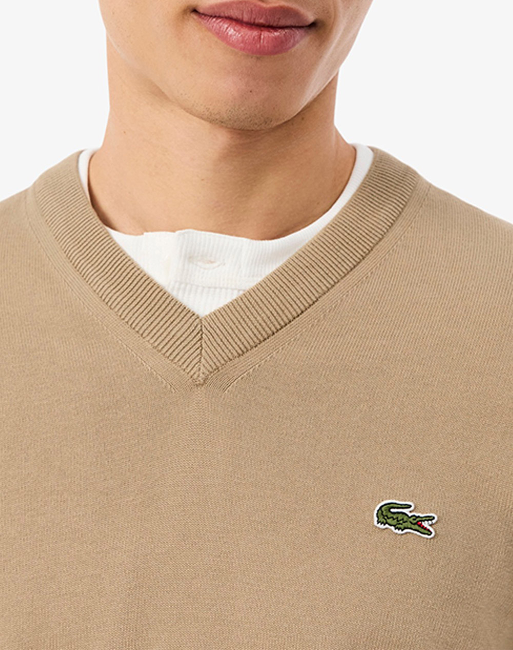 LACOSTE ПУЛОВЕР С ДЪЛЪГ РЪКАВ SWEATER