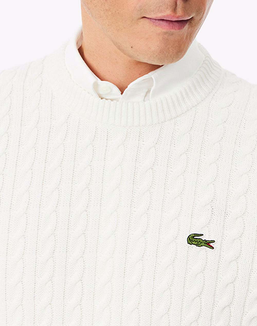 LACOSTE ПУЛОВЕР С ДЪЛЪГ РЪКАВ SWEATER