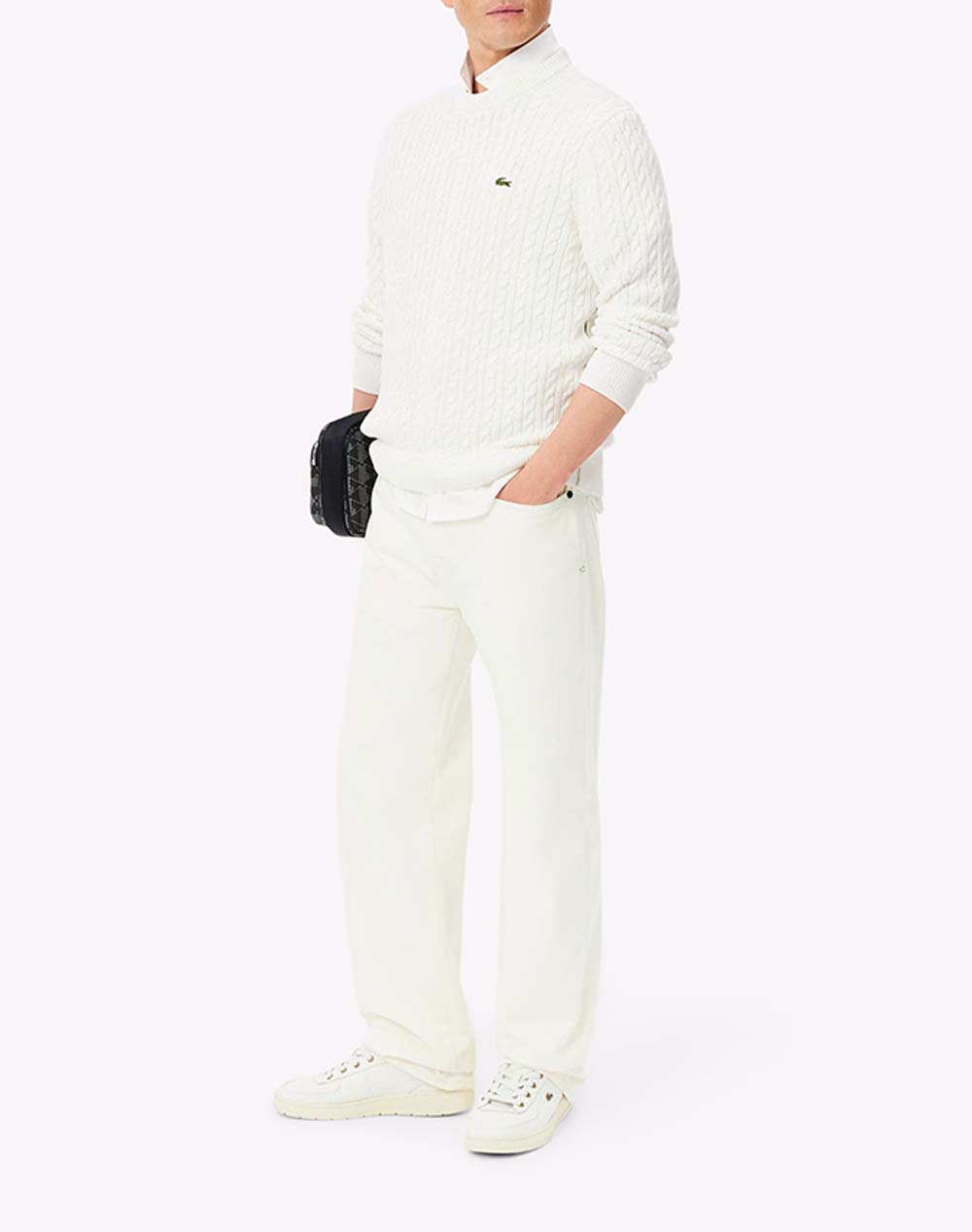 LACOSTE ПУЛОВЕР С ДЪЛЪГ РЪКАВ SWEATER