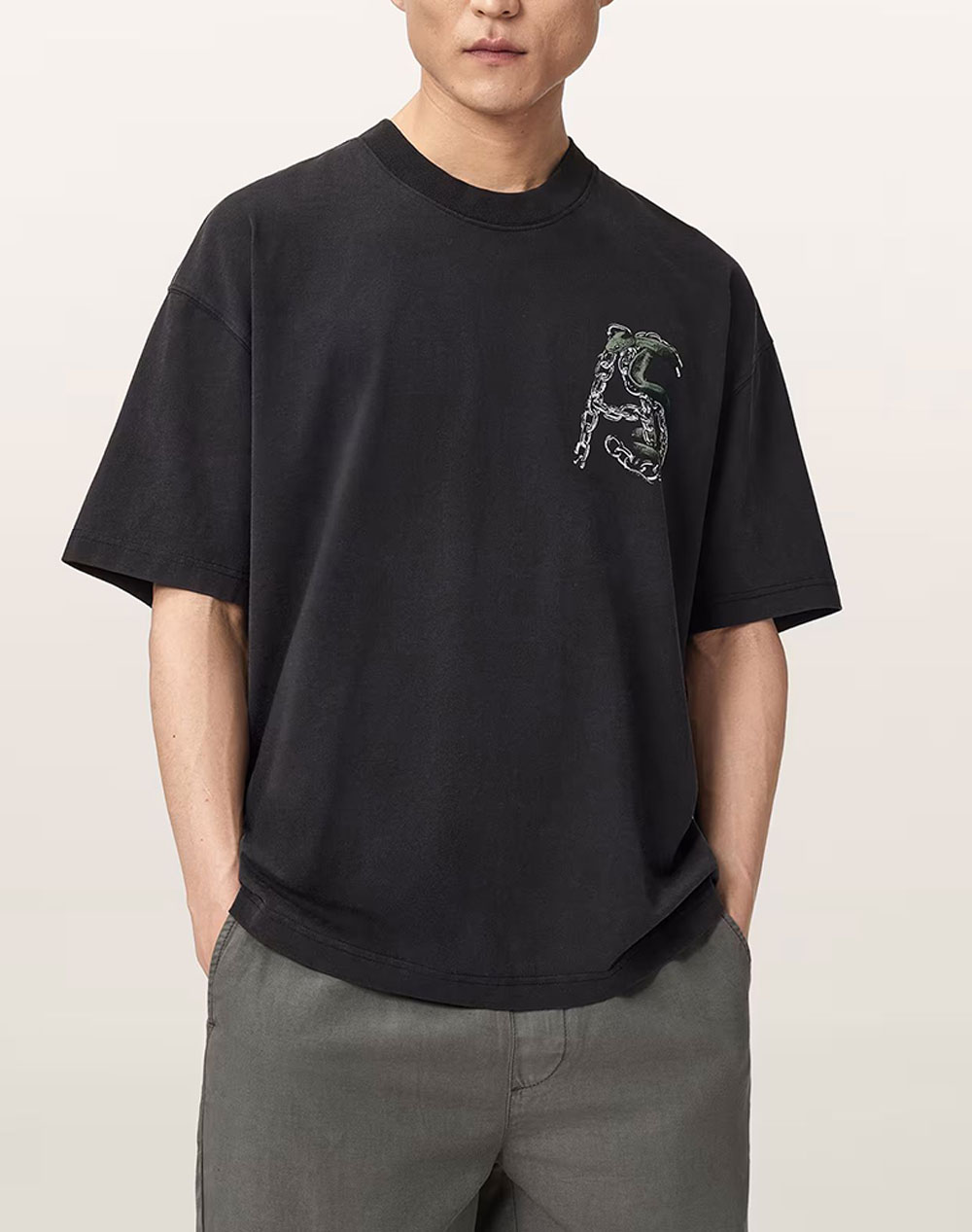 ALL SAINTS LINX SS CREW