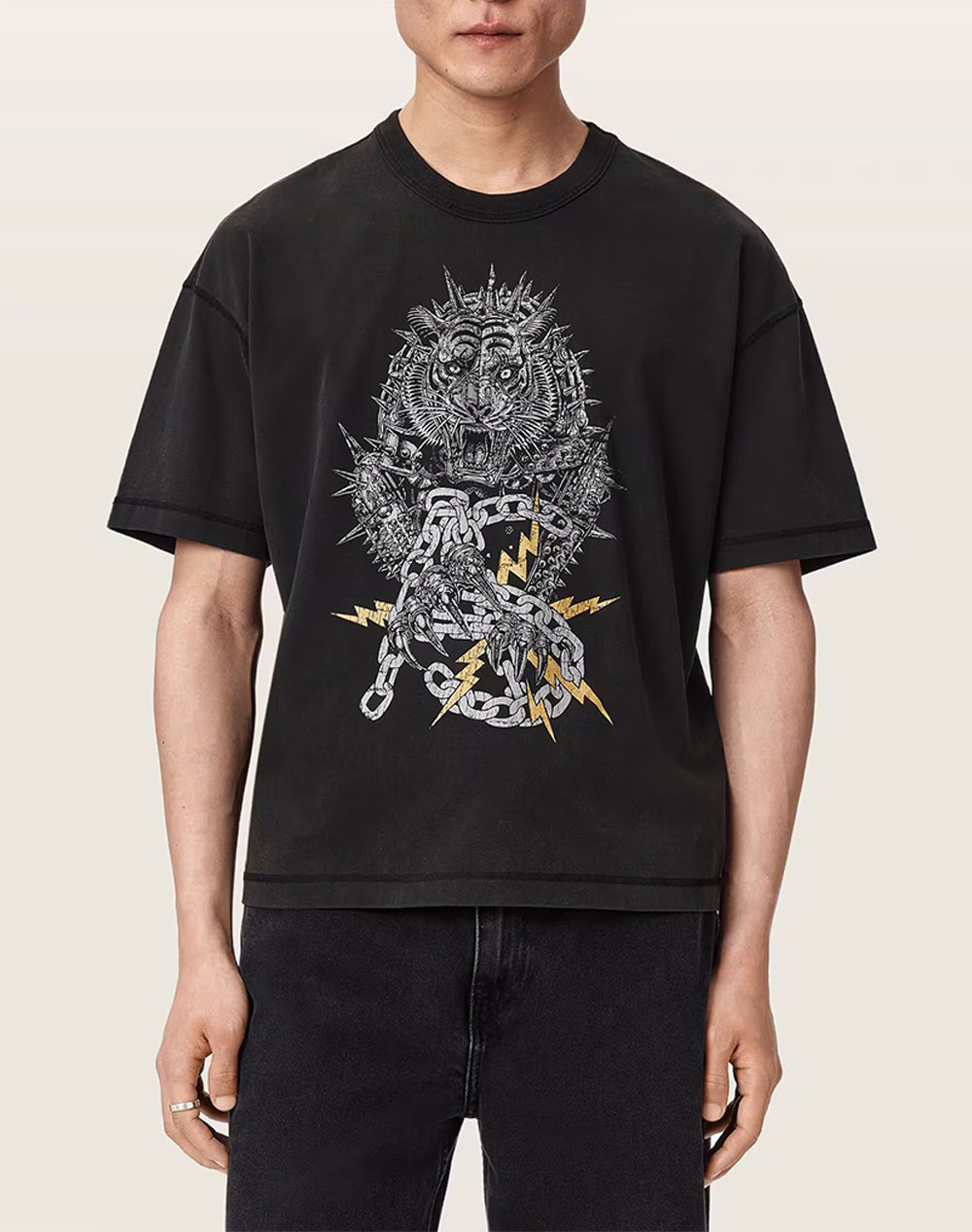 ALL SAINTS IRON TIGER SS CREW
