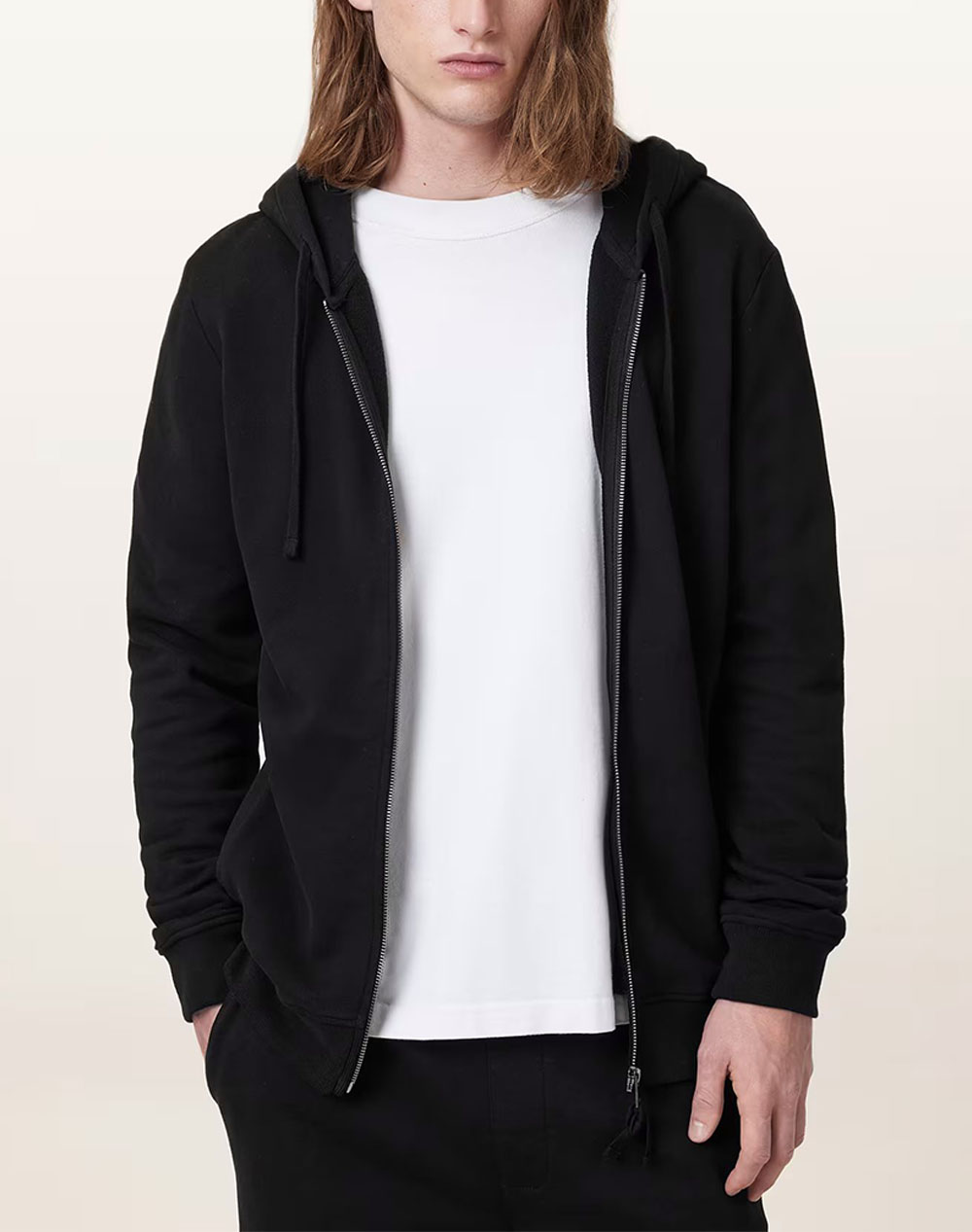 ALL SAINTS RAVEN ZIP HOODY
