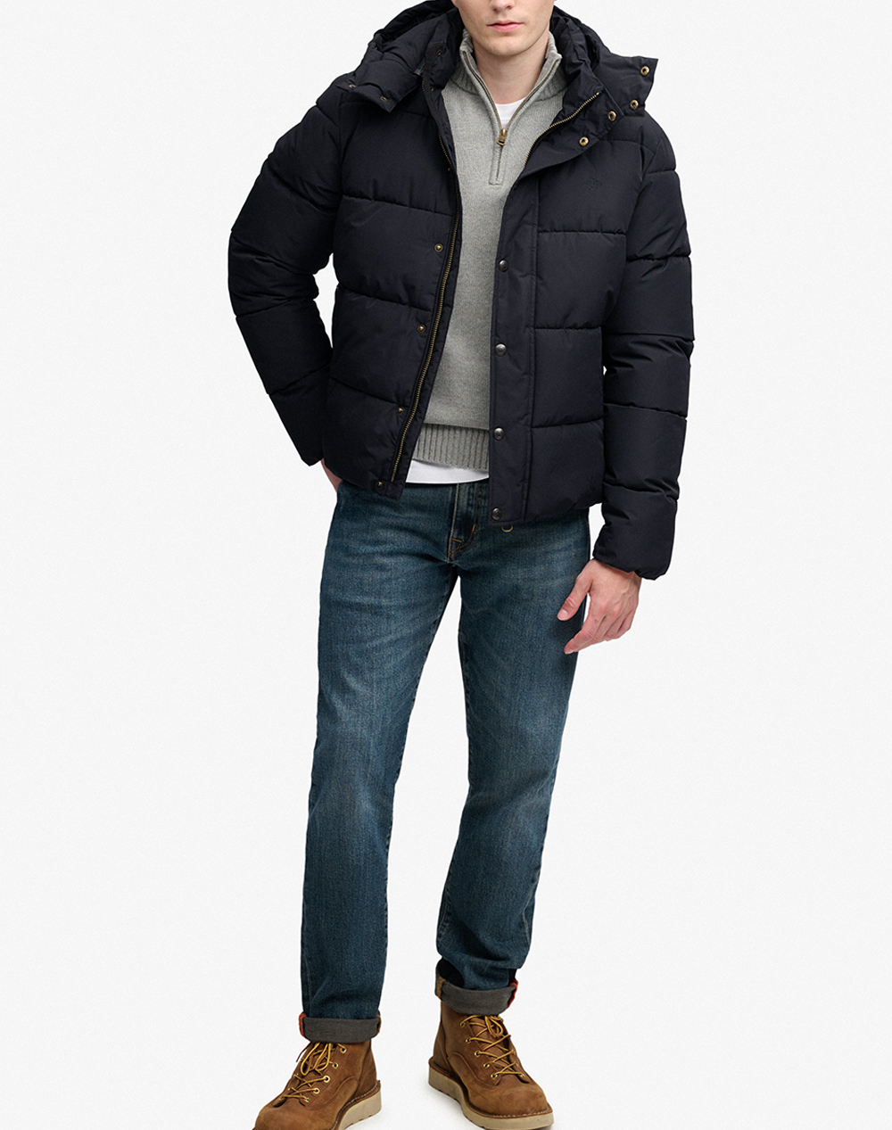 SUPERDRY PREMIUM HOOD PUFFER JKT МЪЖКО ЯКЕ