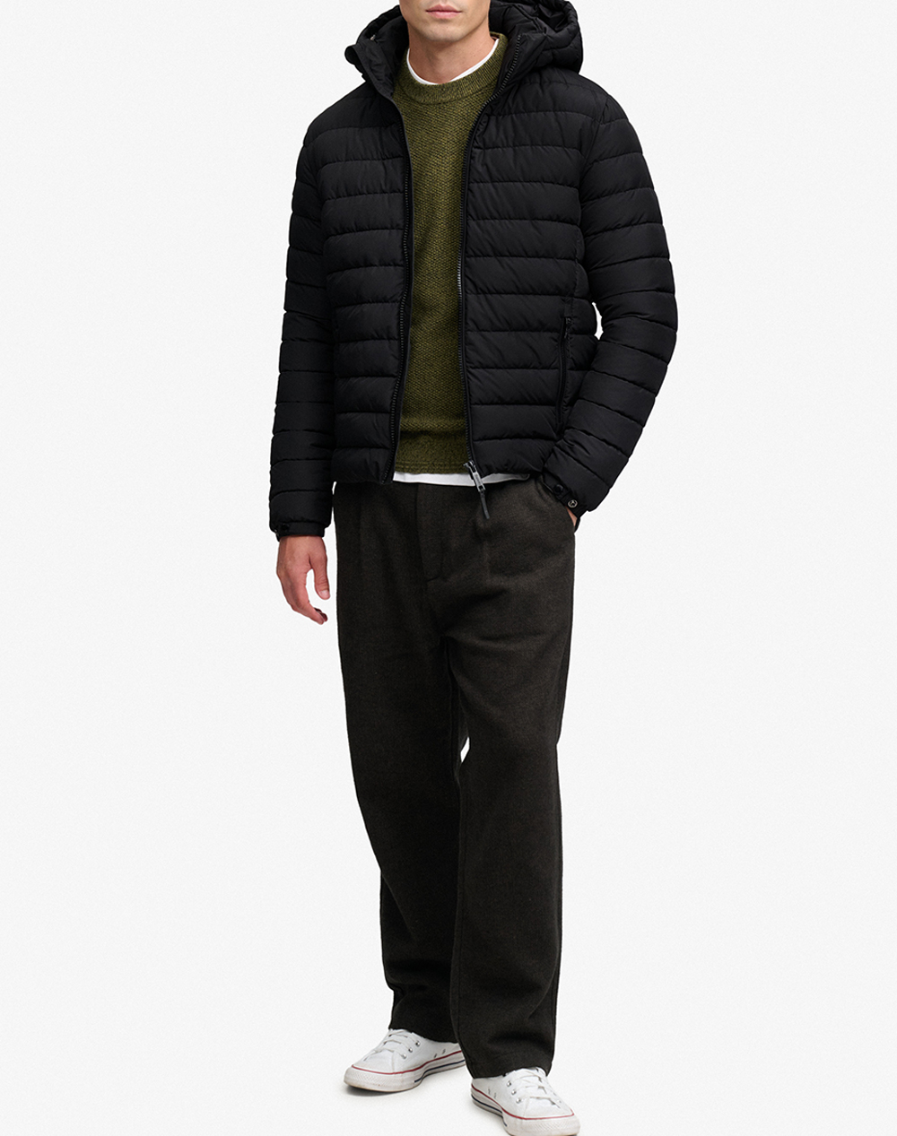 SUPERDRY HOOD FUJI MIDWEIGHT PADDED JKT МЪЖКО ЯКЕ