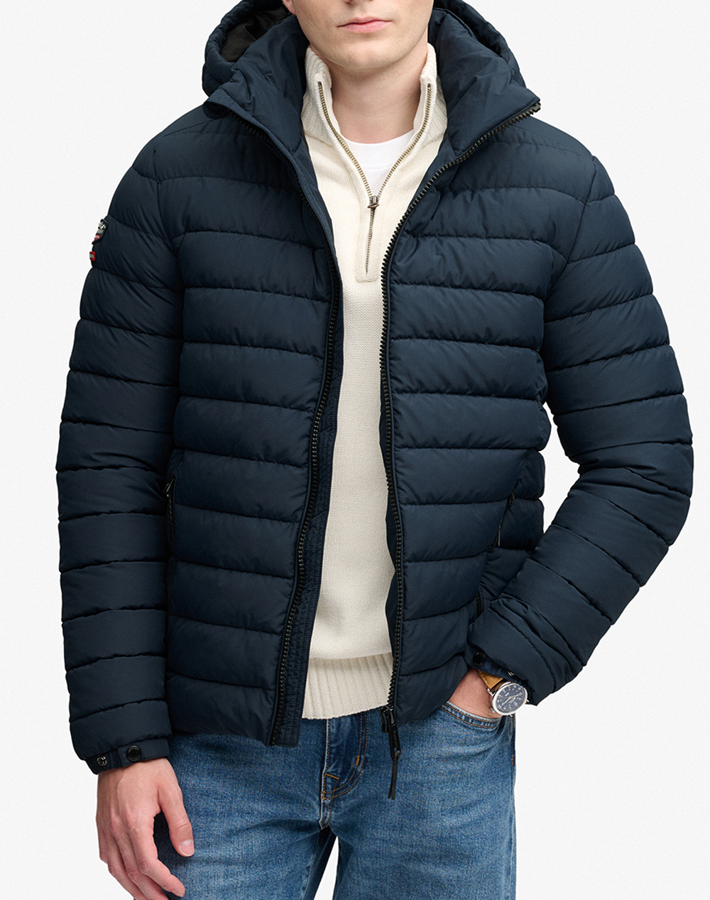 SUPERDRY HOOD FUJI MIDWEIGHT PADDED JKT МЪЖКО ЯКЕ