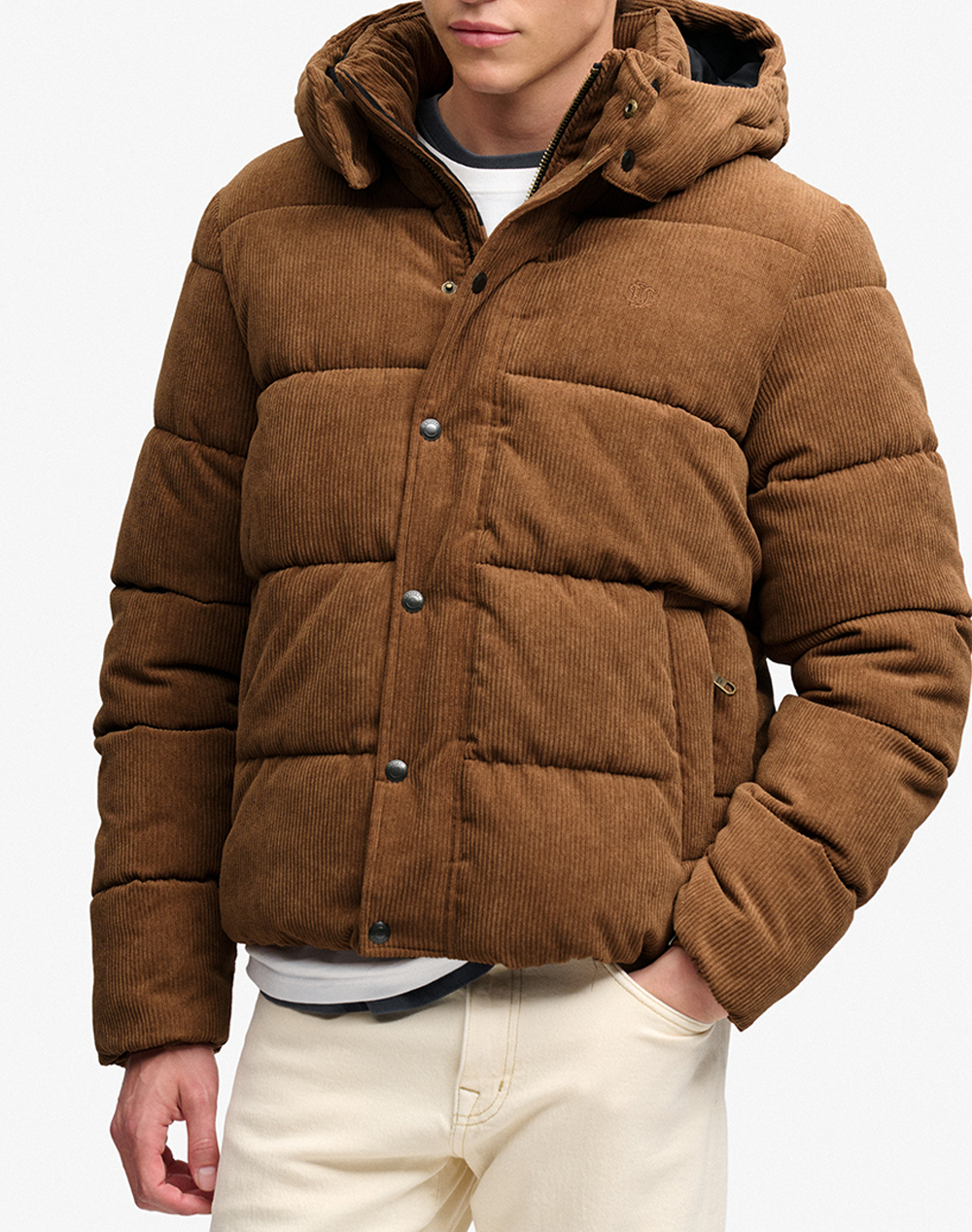 SUPERDRY PREMIUM HOOD CORD PUFFER JKT МЪЖКО ЯКЕ