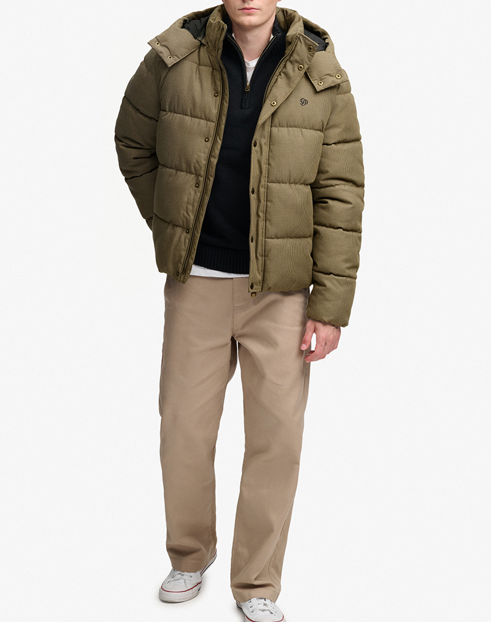 SUPERDRY PREMIUM HOOD CHECK PUFFER JKT МЪЖКО ЯКЕ