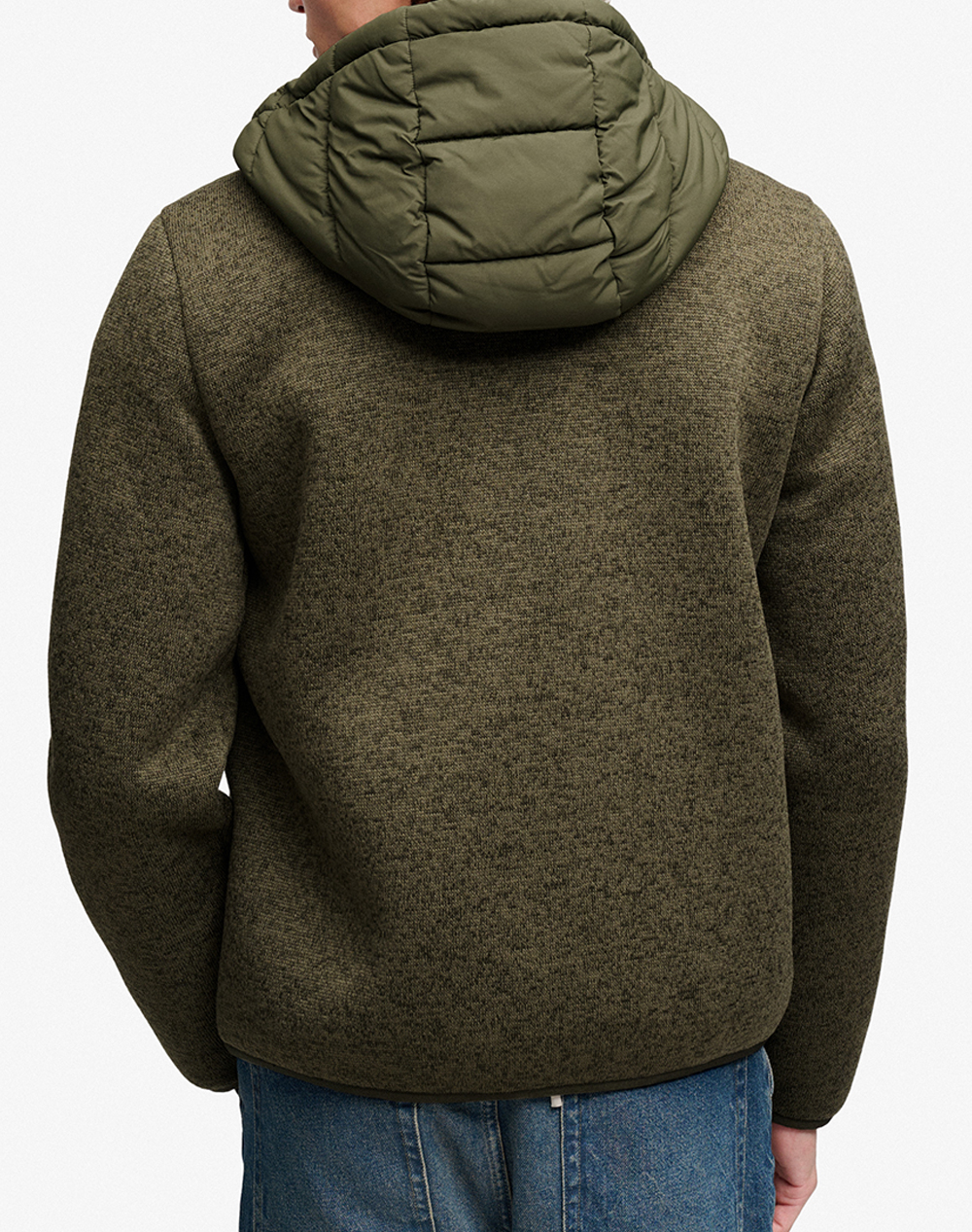 SUPERDRY HOODED STORM KNIT HYBRID JKT МЪЖКО ЯКЕ