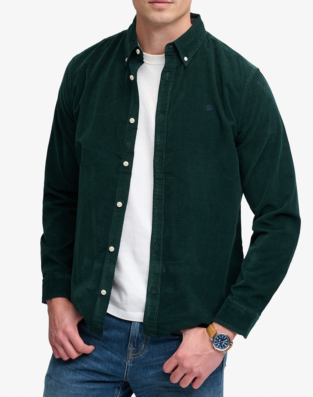 SUPERDRY CLASSIC NEEDLE CORD SHIRT МЪЖКА РИЗА