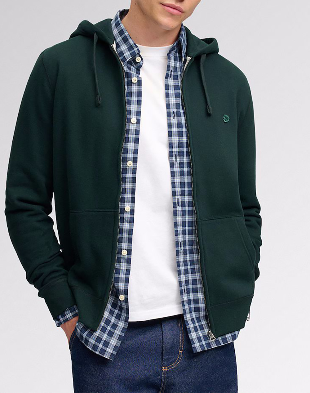SUPERDRY D1 OVIN ESSENTIAL SDCO LOGO ZIPHOOD МЪЖКИ СУИЧЪР