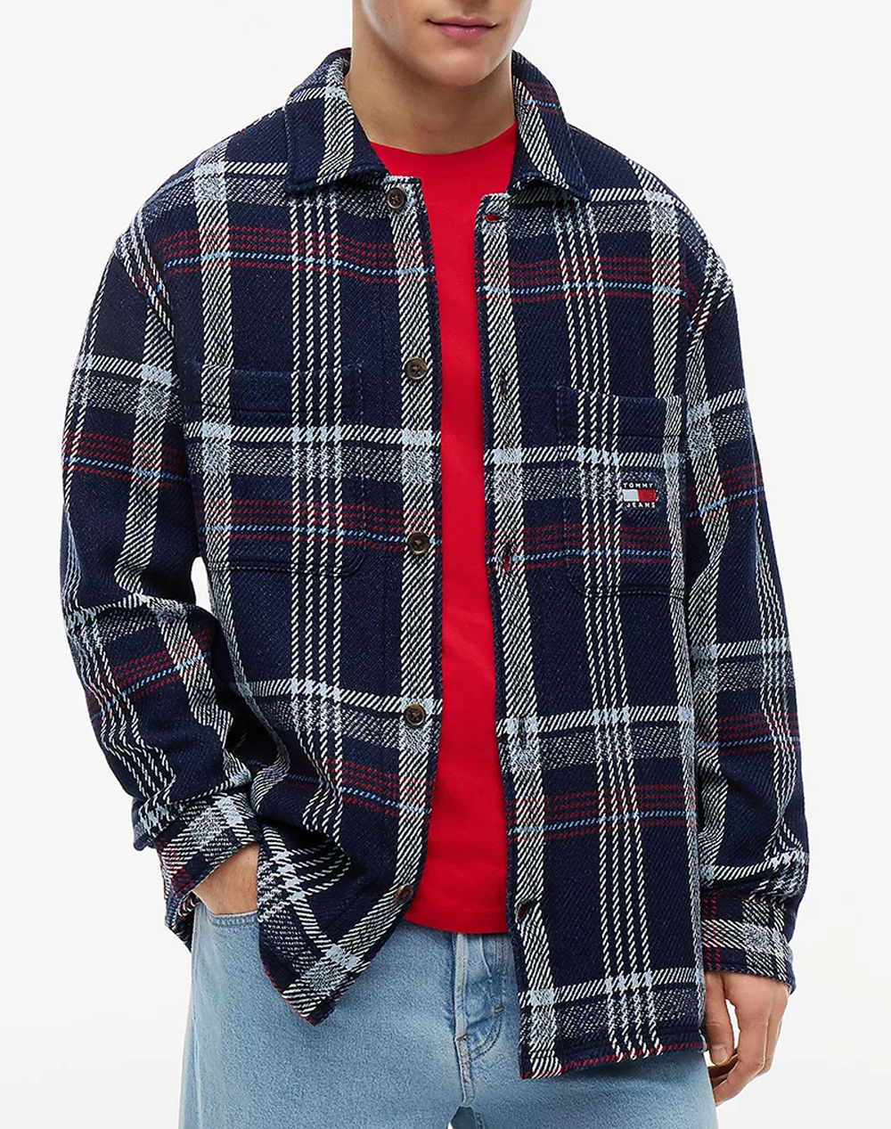 TOMMY JEANS TJM CHECK OVERSHIRT