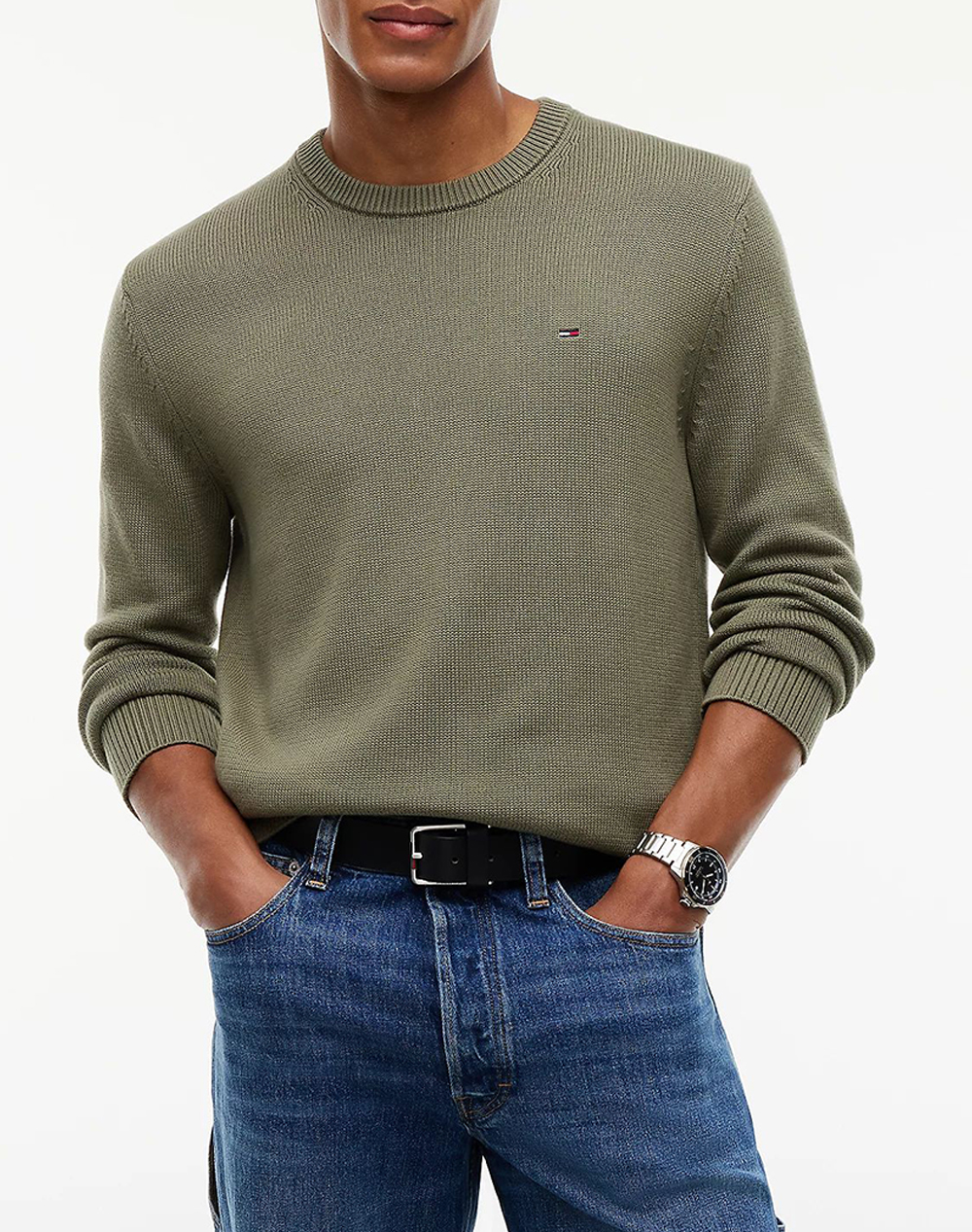 TOMMY JEANS TJM SLIM ESS SWEATER EXT