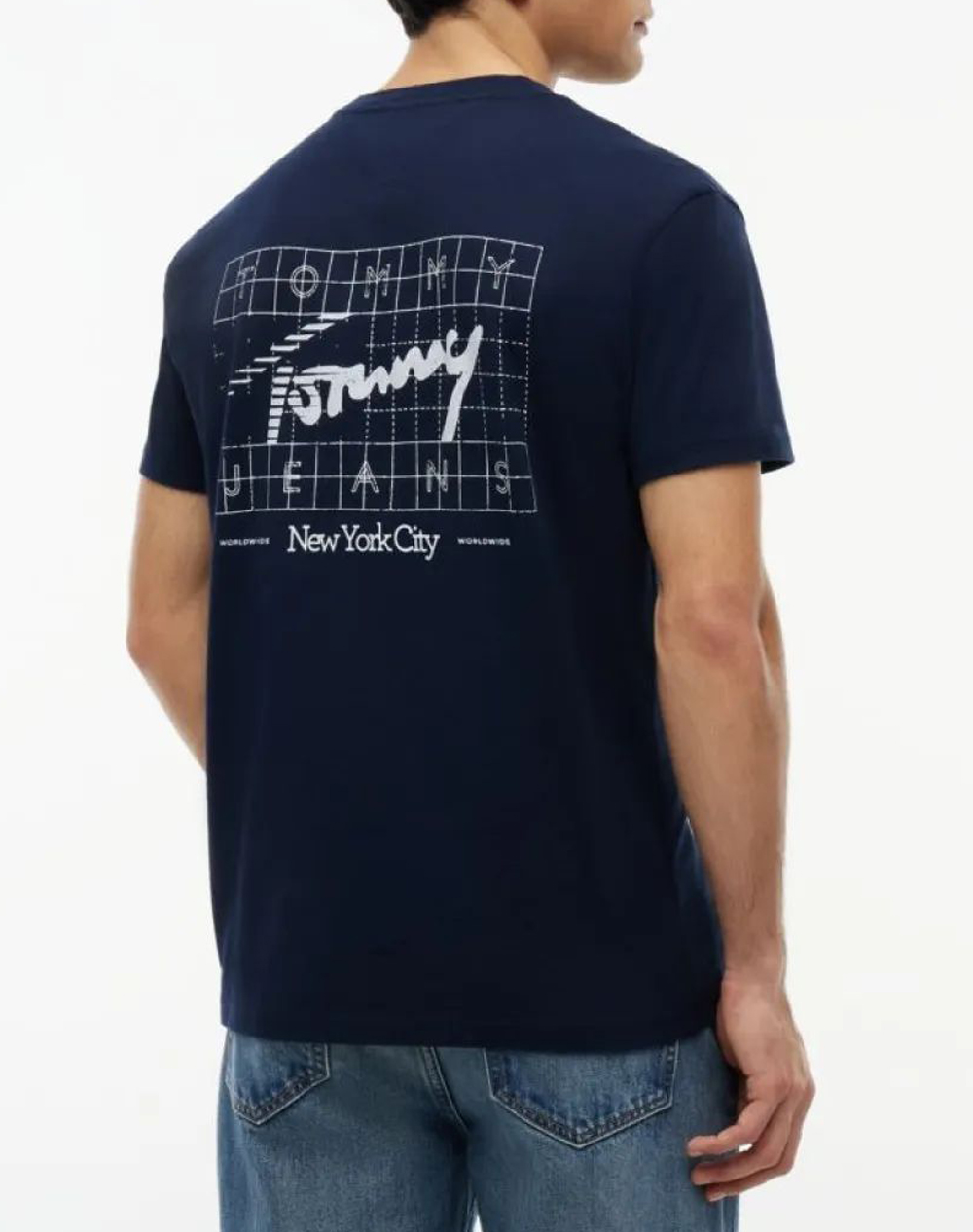 TOMMY JEANS TJM REG SIGN FLAG SS TEE EXT